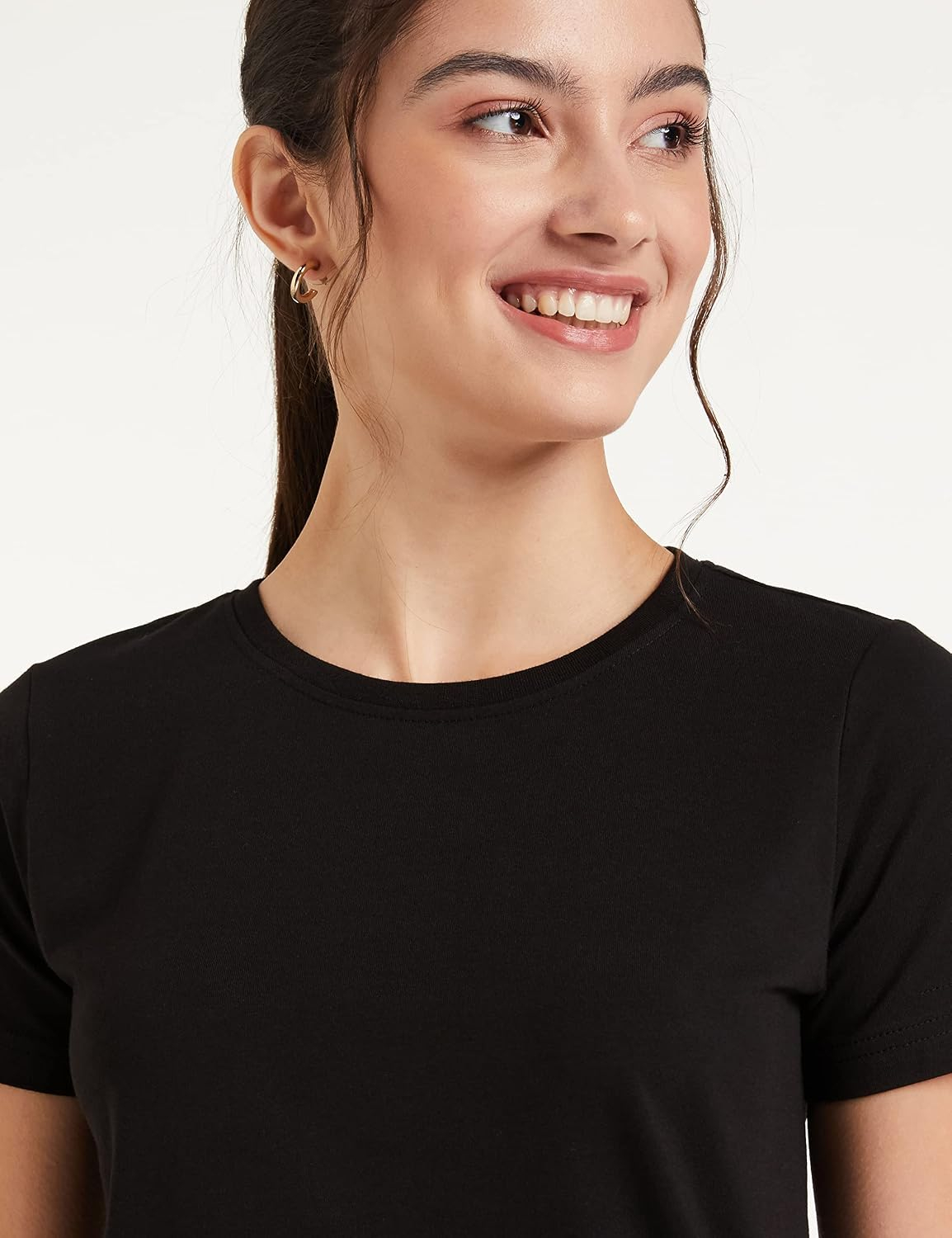 Symbol Women's Cotton-Stretch Round-Neck T-Shirts - Pack of 2 - Image 29