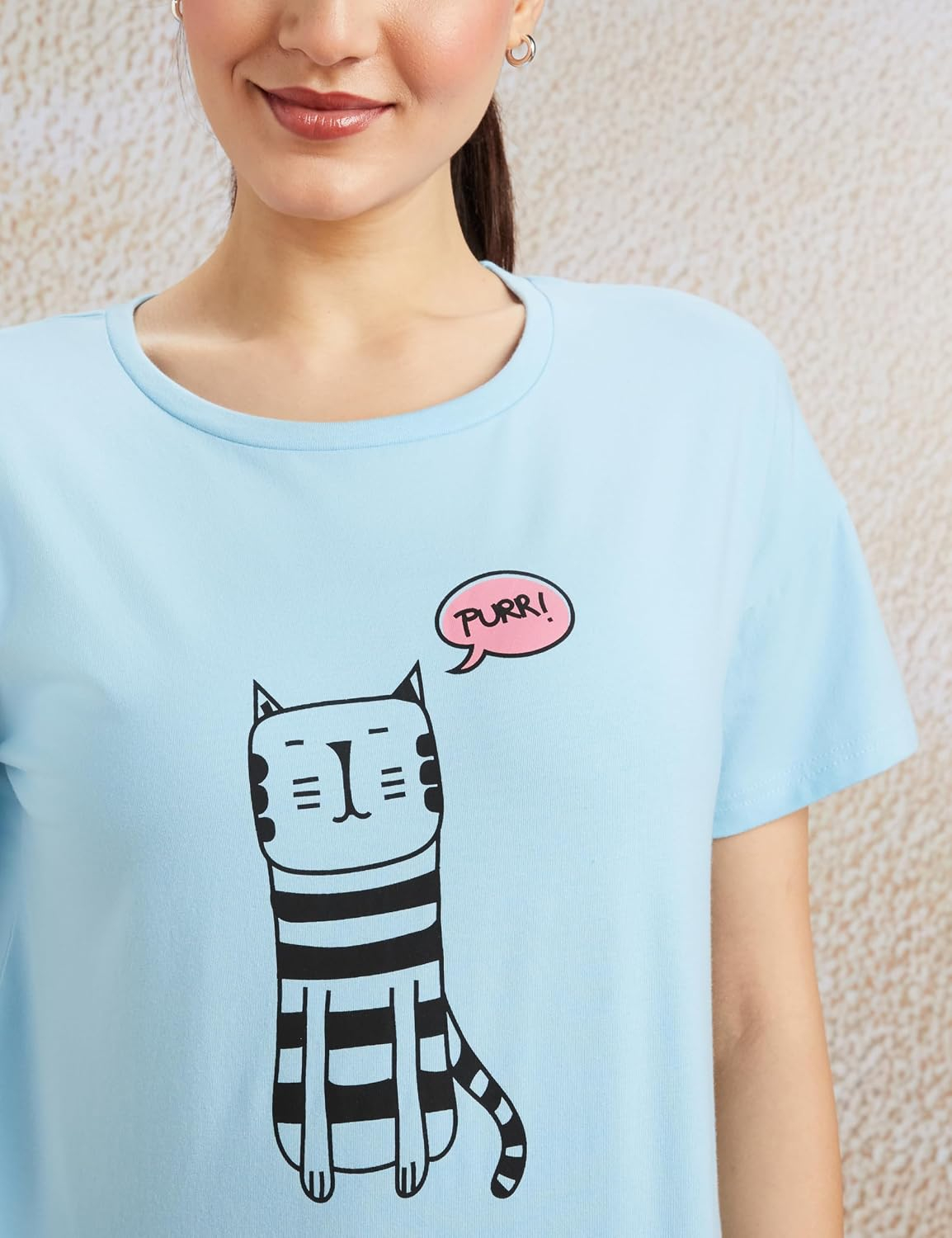 Symbol Women's Cotton-Stretch Round-Neck T-Shirts - Pack of 2 - Image 63