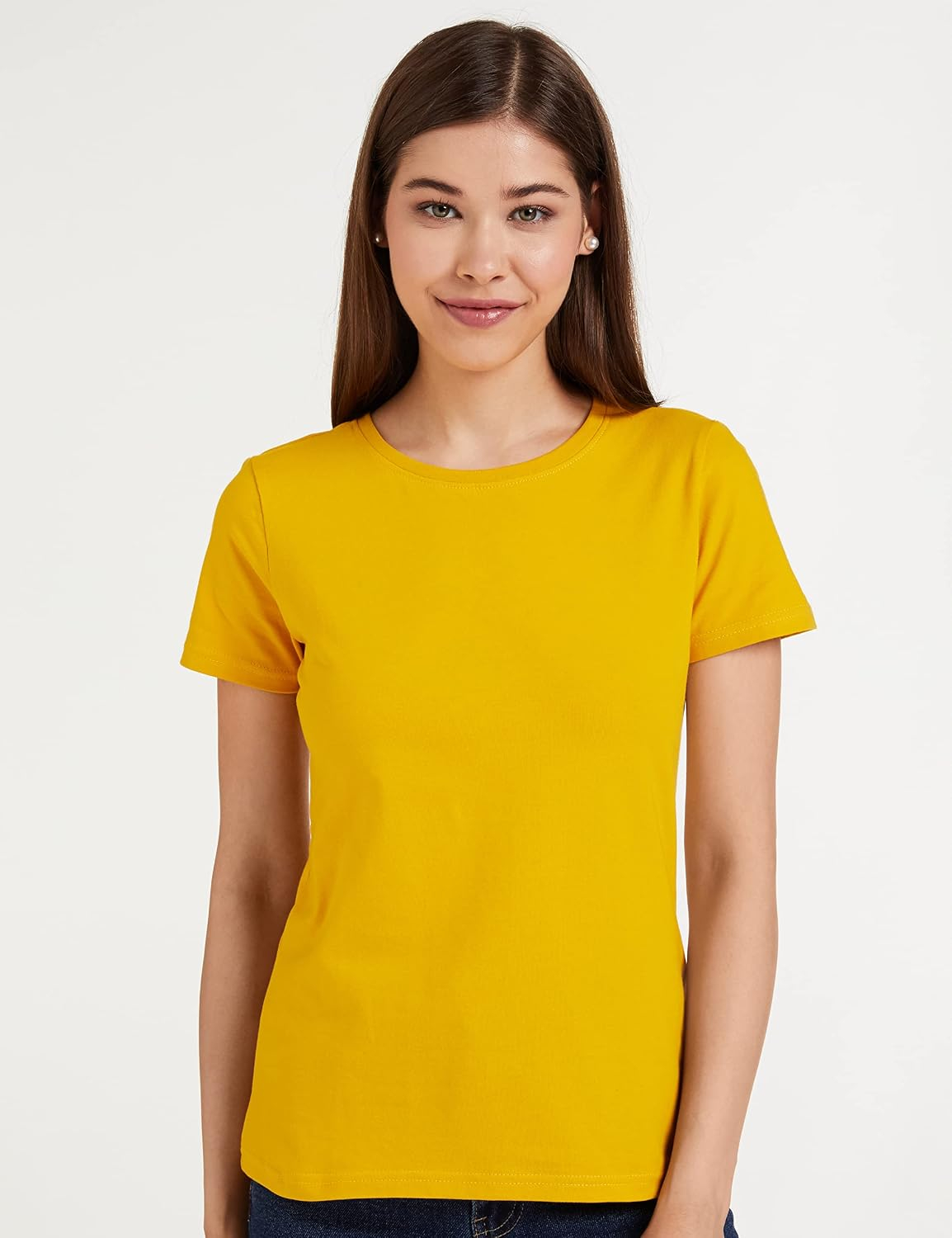 Symbol Women's Cotton-Stretch Round-Neck T-Shirts - Pack of 2 - Image 75