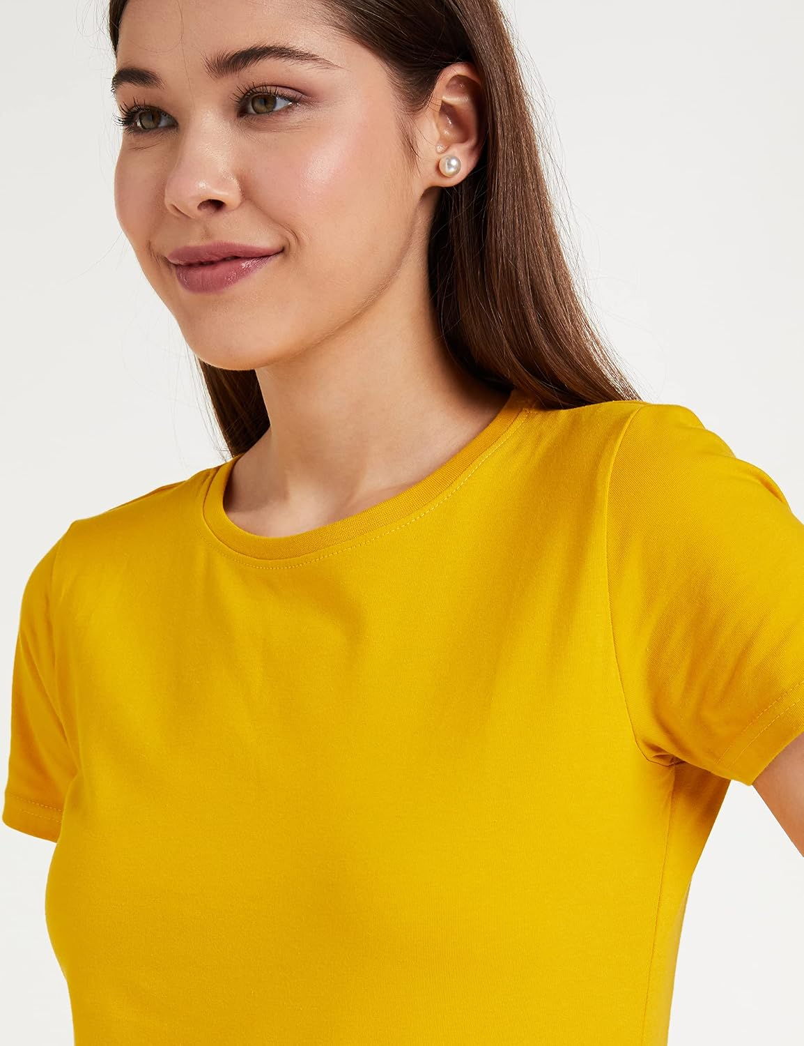 Symbol Women's Cotton-Stretch Round-Neck T-Shirts - Pack of 2 - Image 78