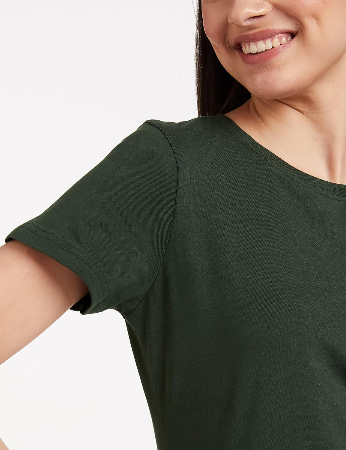 Symbol Women's Cotton-Stretch Round-Neck T-Shirts - Pack of 2 - Image 98