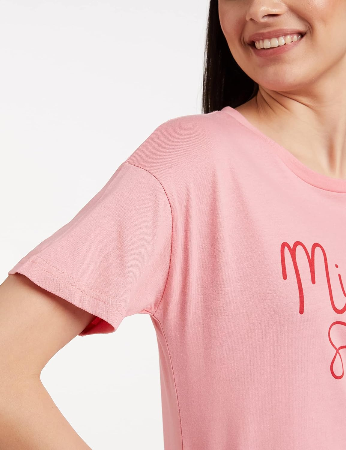 Symbol Women's Cotton-Stretch Round-Neck T-Shirts - Pack of 2 - Image 117