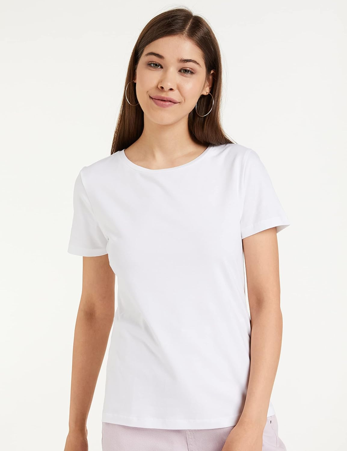Symbol Women's Cotton-Stretch Round-Neck T-Shirts - Pack of 2 - Image 139