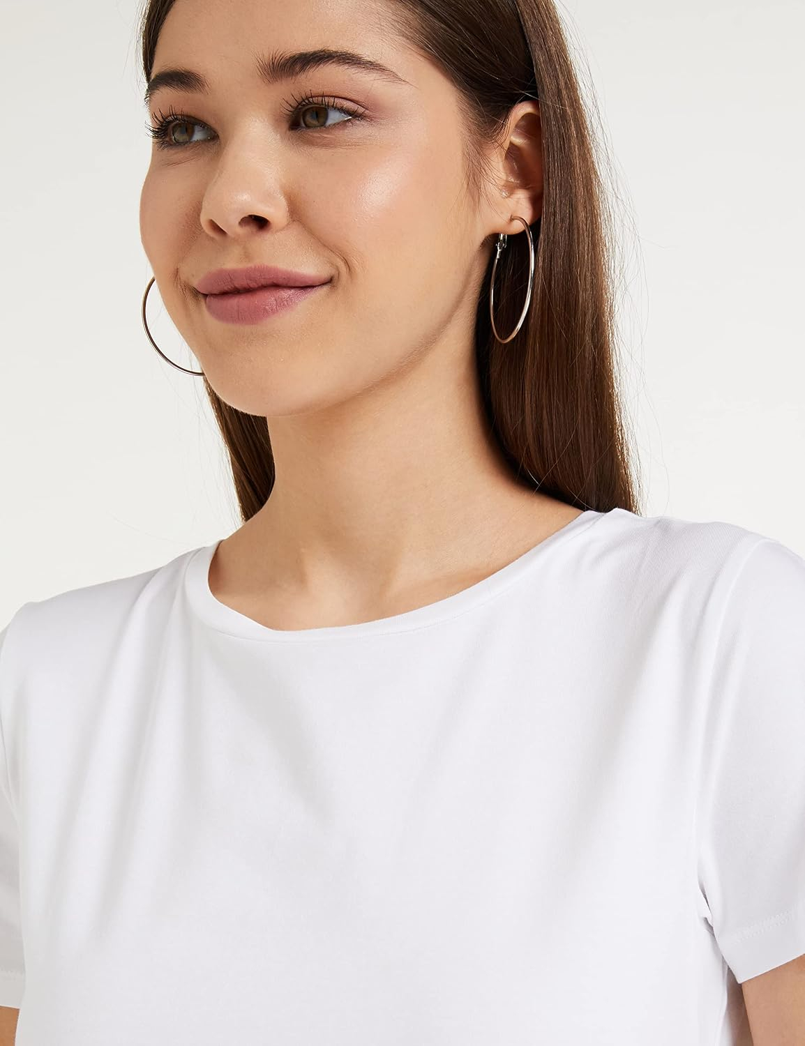 Symbol Women's Cotton-Stretch Round-Neck T-Shirts - Pack of 2 - Image 142