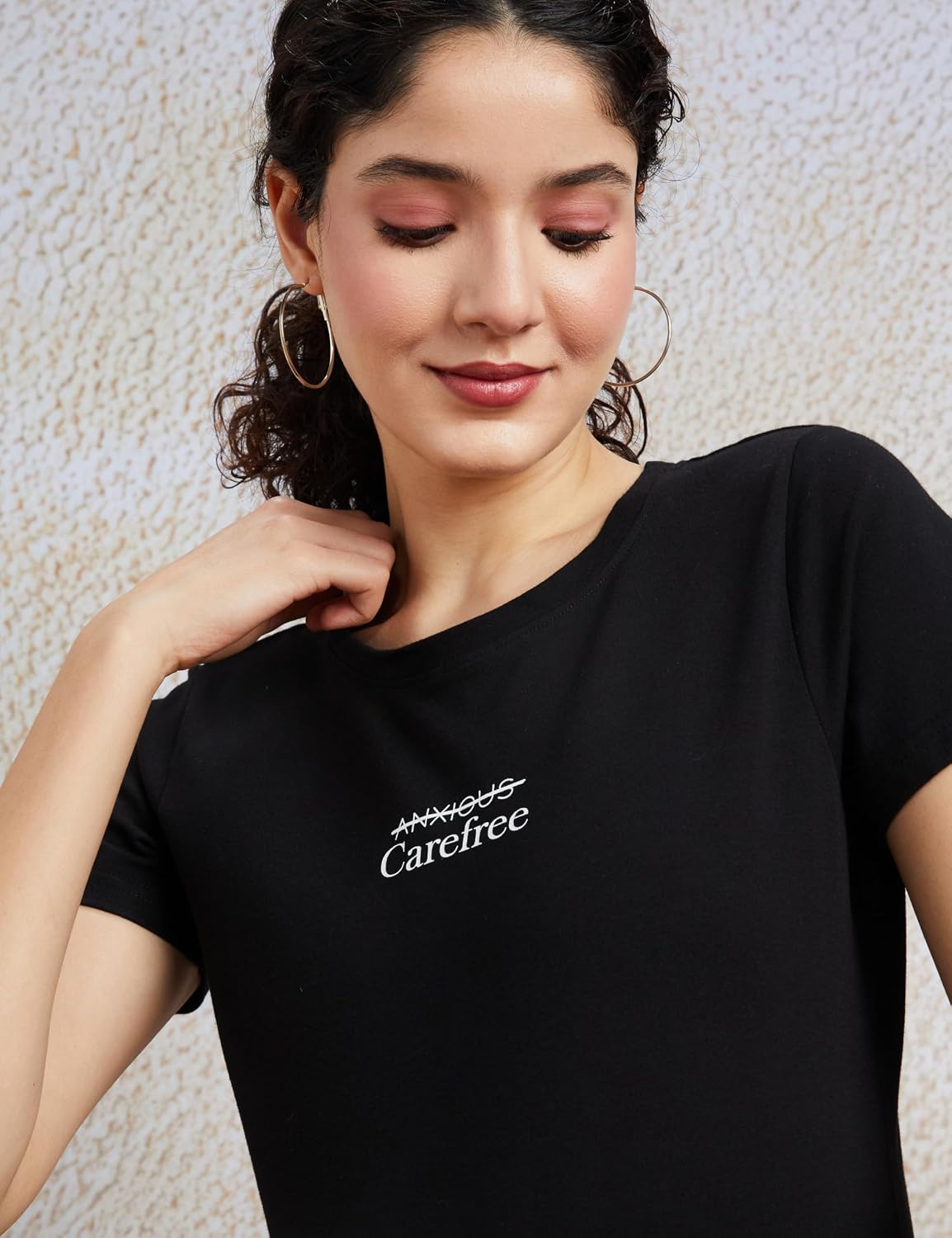 Symbol Women's Cotton-Stretch Round-Neck T-Shirts - Pack of 2 - Image 153