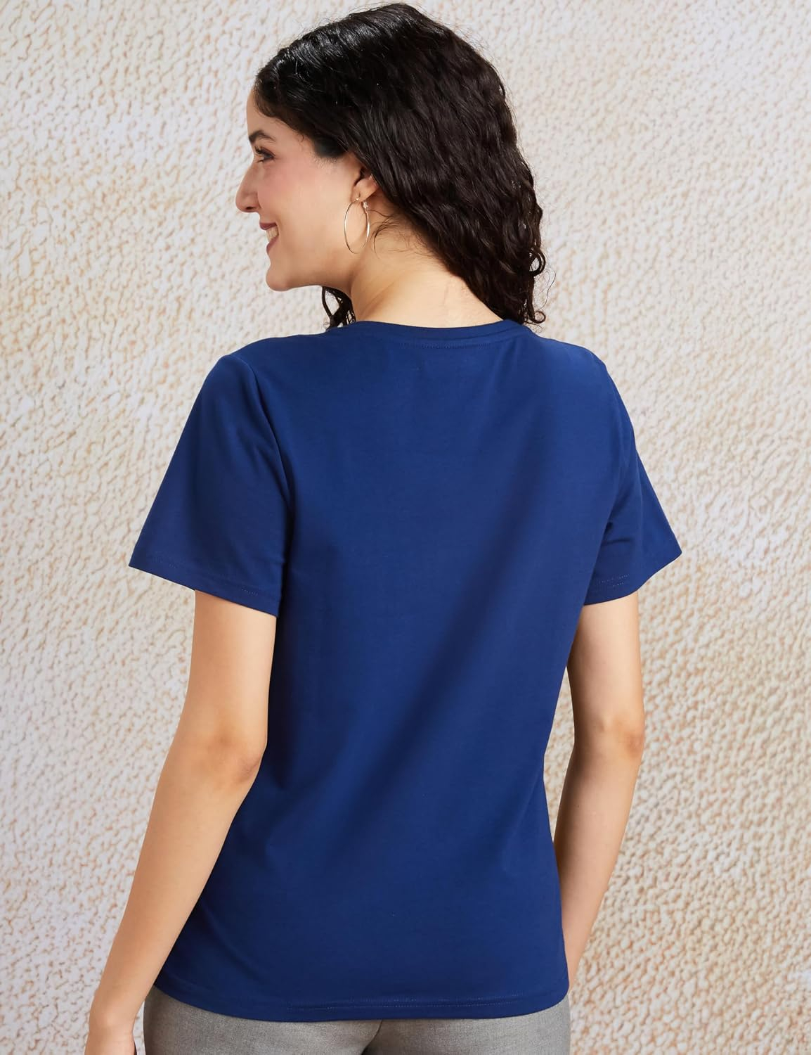 Symbol Women's Cotton-Stretch V-Neck T-Shirts - Pack of 2 - Image 10