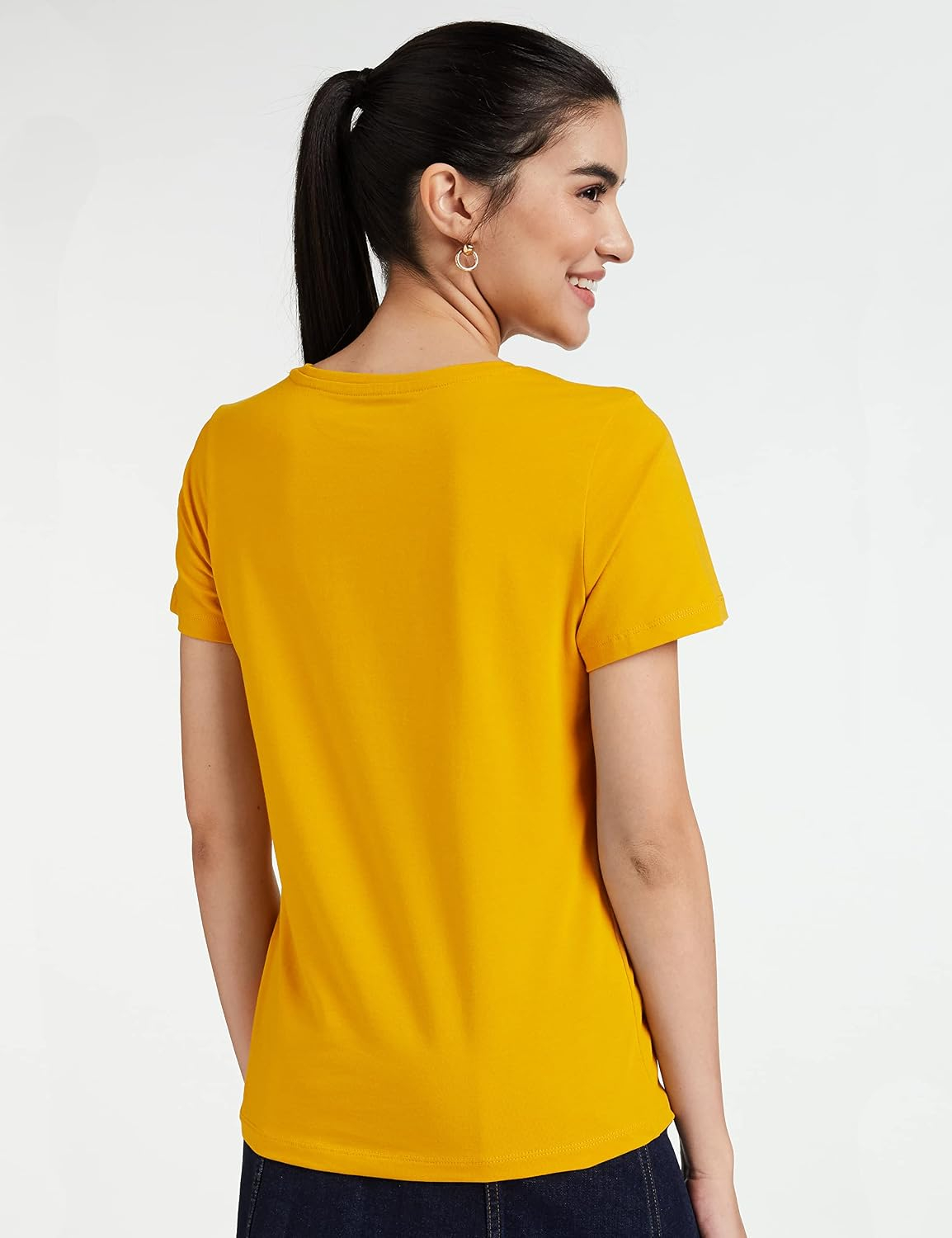 Symbol Women's Cotton-Stretch V-Neck T-Shirts - Pack of 2 - Image 16