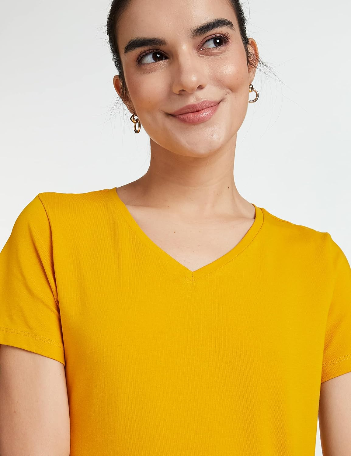 Symbol Women's Cotton-Stretch V-Neck T-Shirts - Pack of 2 - Image 18