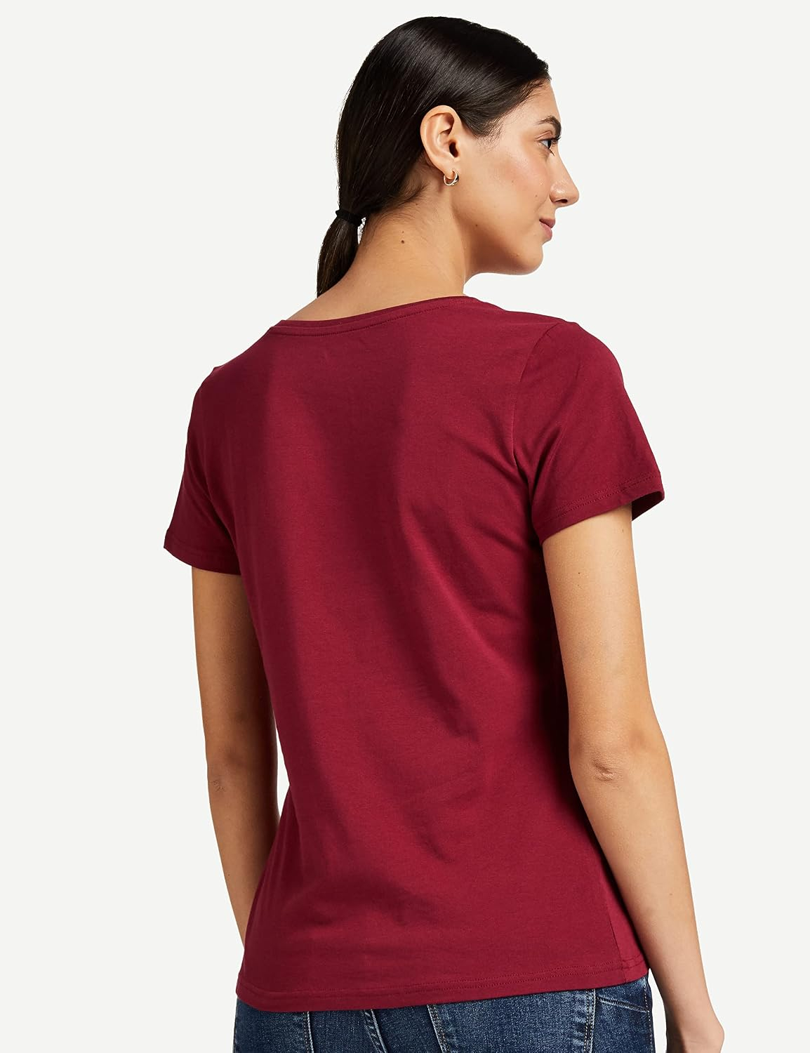 Symbol Women's Cotton-Stretch V-Neck T-Shirts - Pack of 2 - Image 24