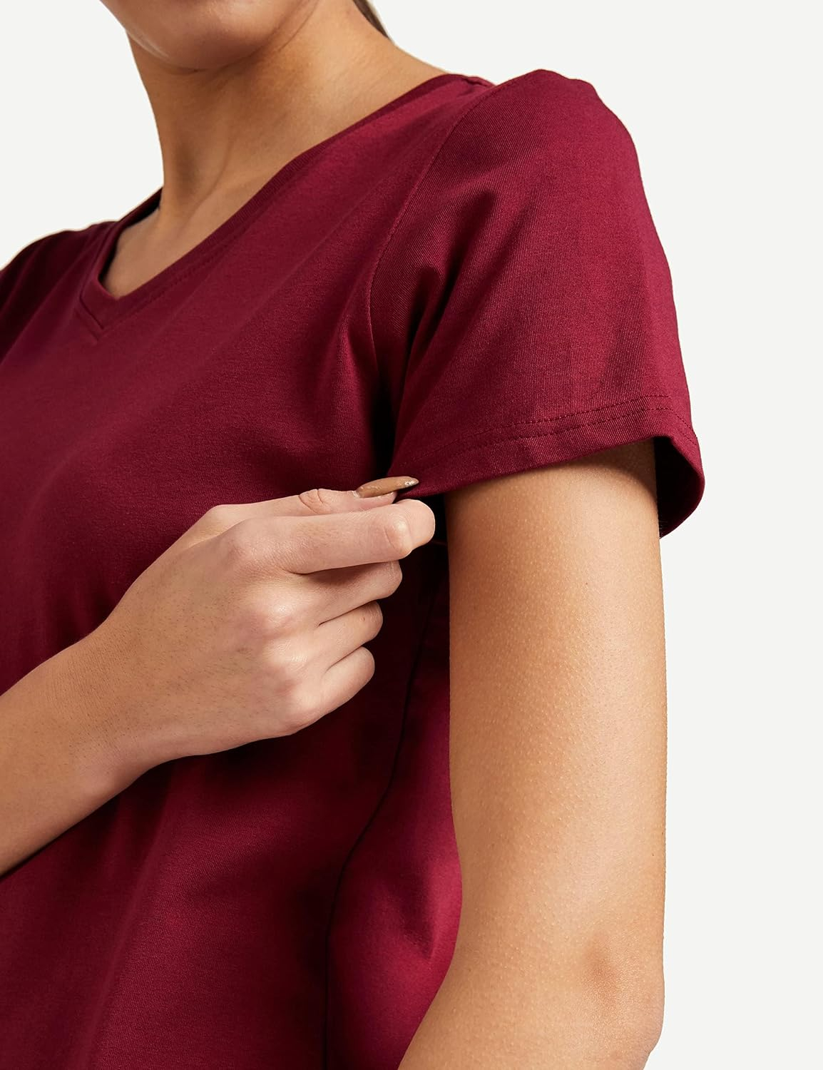 Symbol Women's Cotton-Stretch V-Neck T-Shirts - Pack of 2 - Image 27