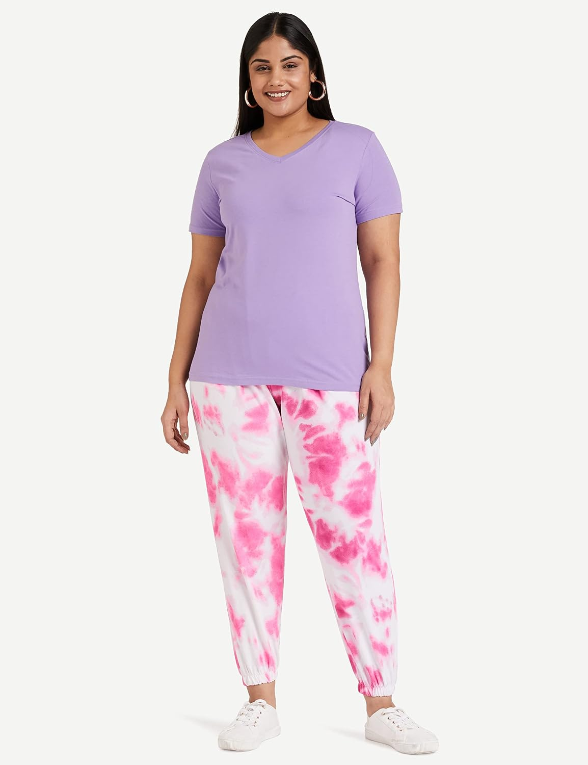 Symbol Women's Cotton-Stretch V-Neck T-Shirts - Pack of 2 - Image 47