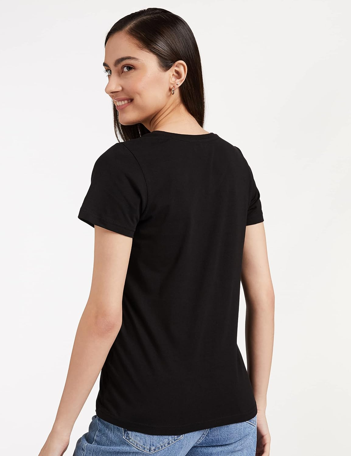 Symbol Women's Cotton-Stretch V-Neck T-Shirts - Pack of 2 - Image 88