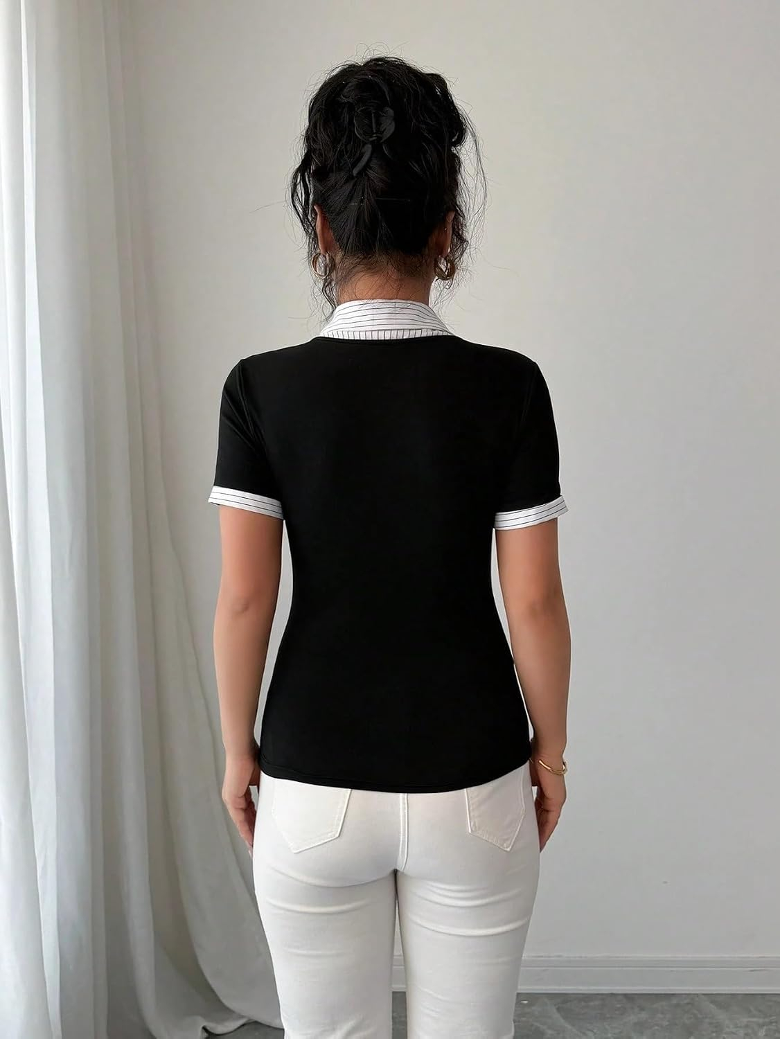 LITZO Women's Casual Cotton-Blend Shirt - Image 3