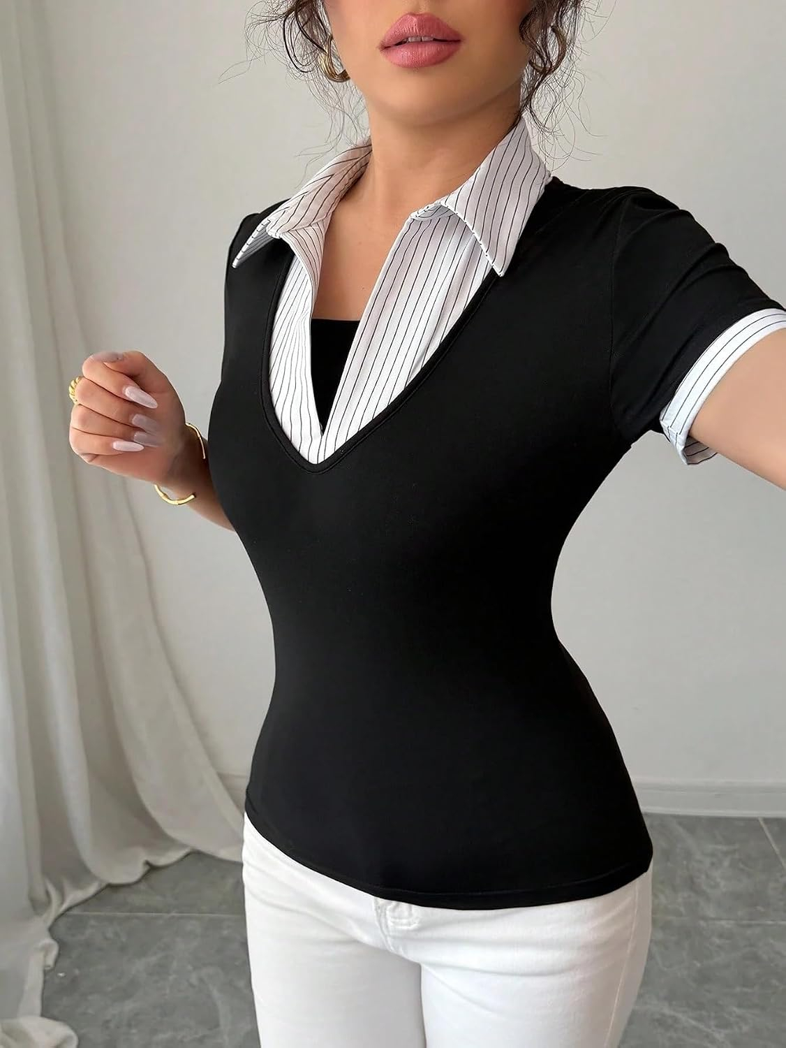 LITZO Women's Casual Cotton-Blend Shirt - Image 5