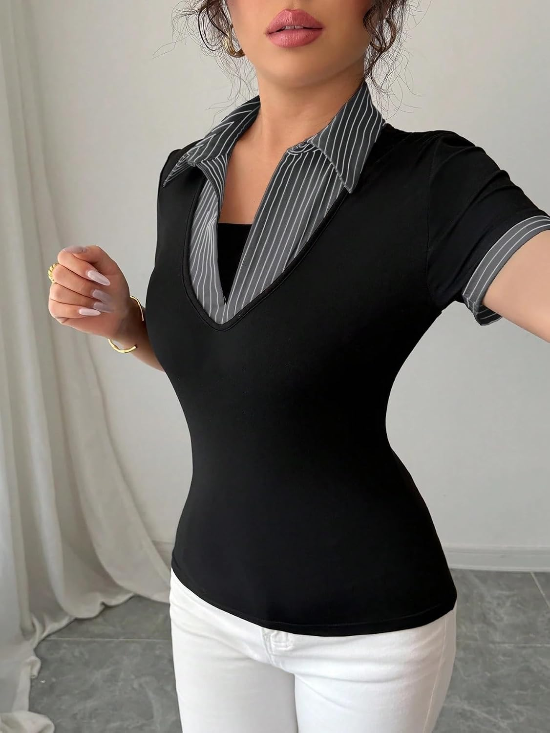 LITZO Women's Casual Cotton-Blend Shirt - Image 24
