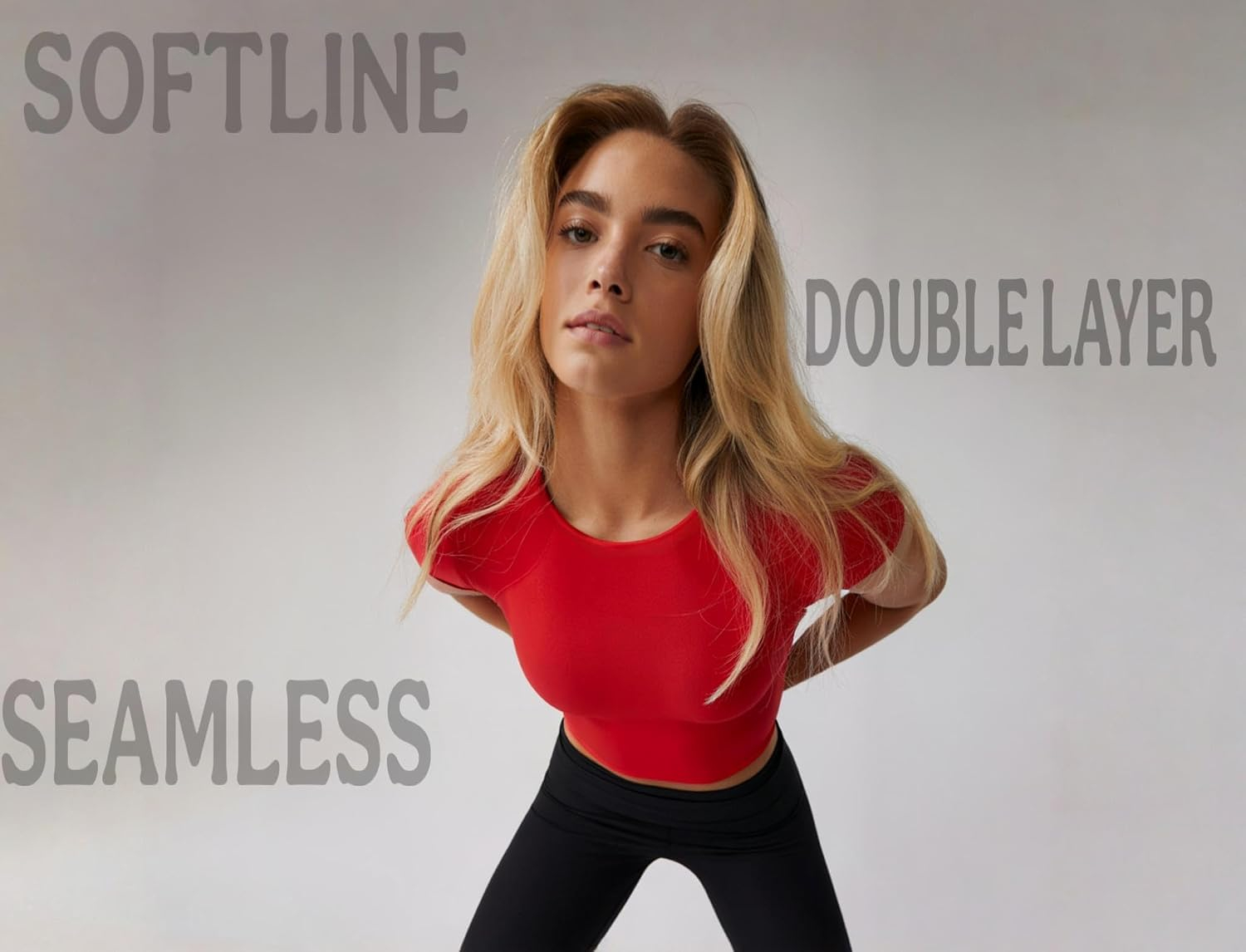 SIGHTBOMB Women's Double-Layer Short-Sleeve Cuddle Tee - Image 14