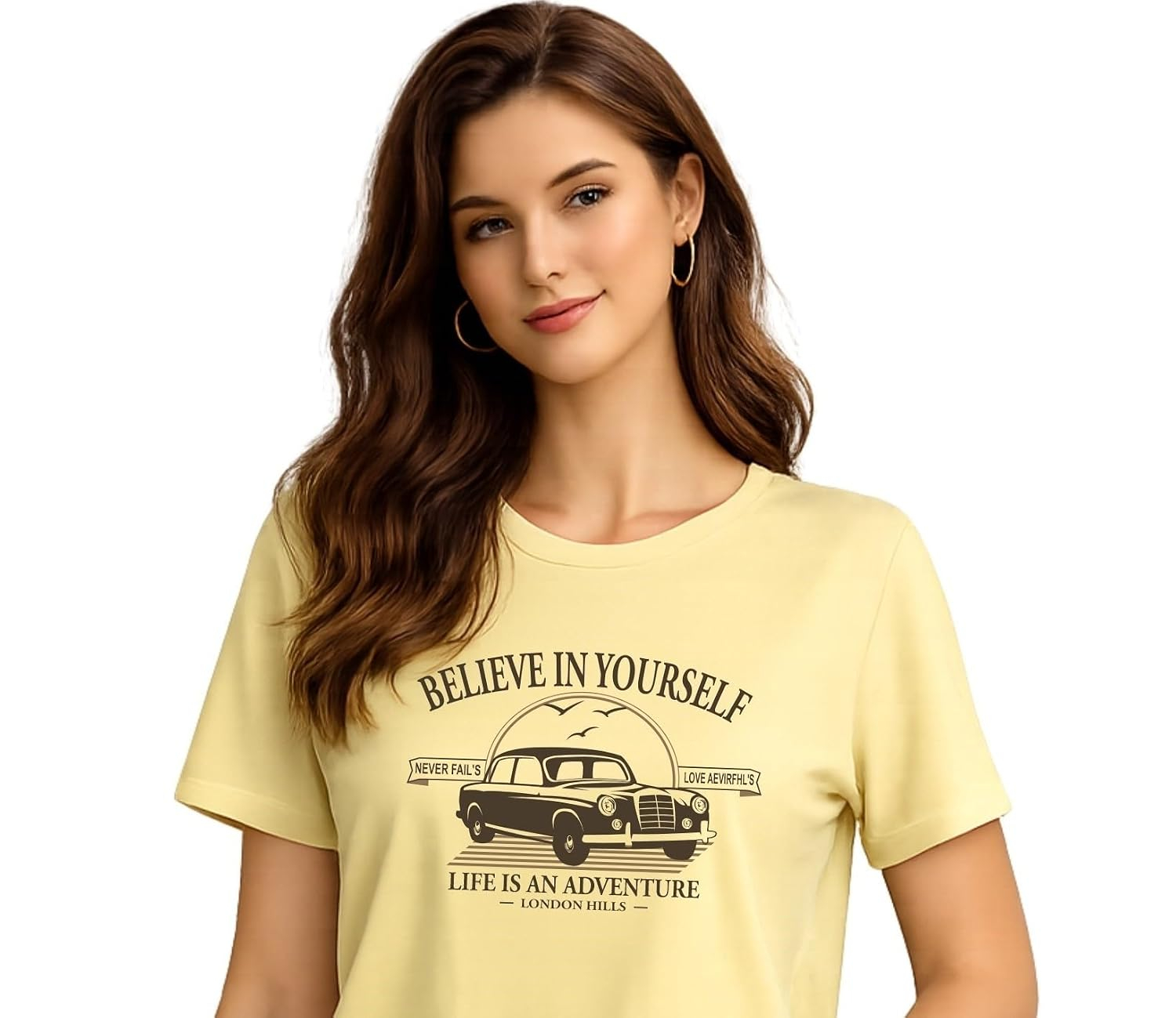 London Hills Women's Loose-Fit Graphic T-Shirt - Image 10