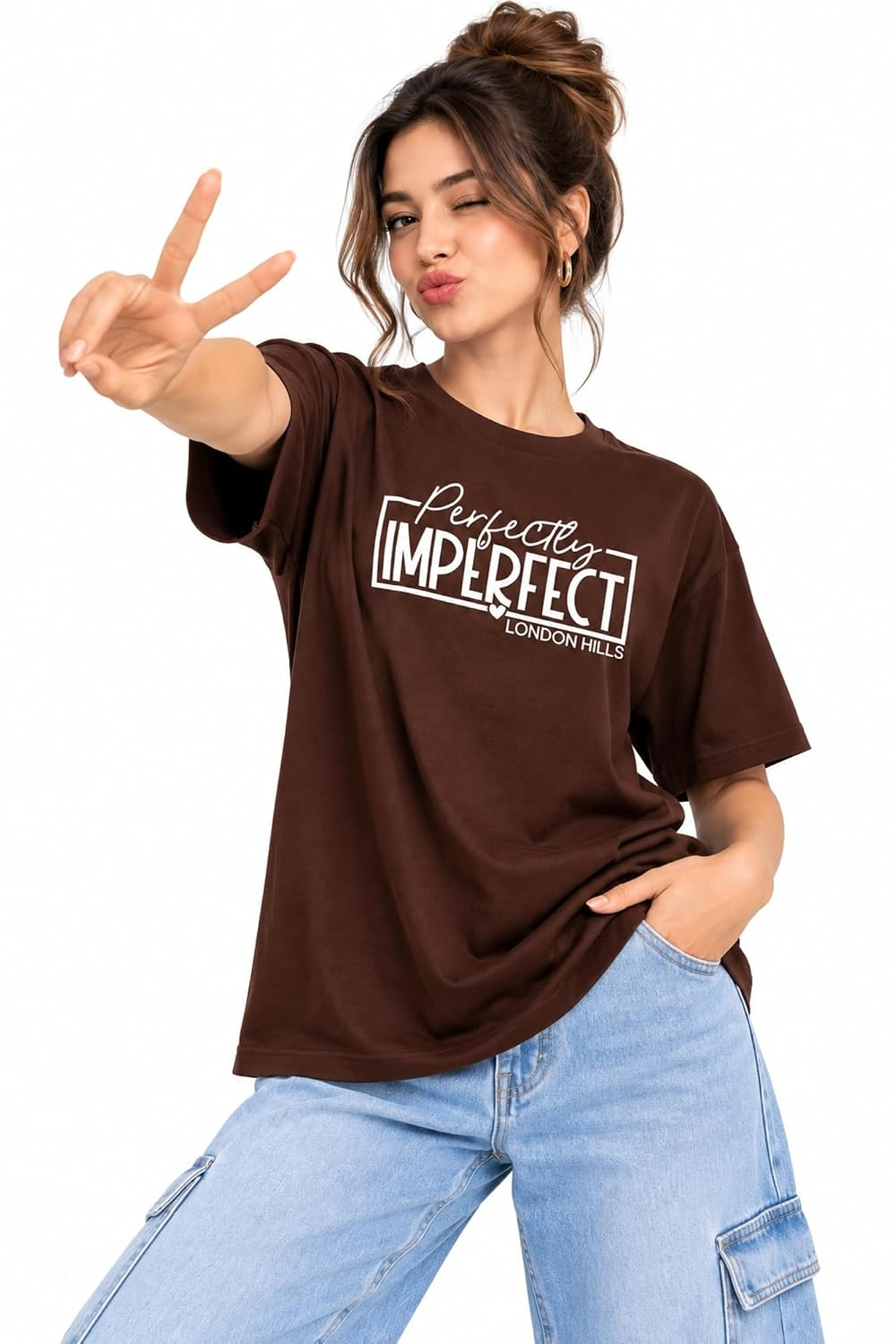 London Hills Women's Loose-Fit Graphic T-Shirt - Image 22