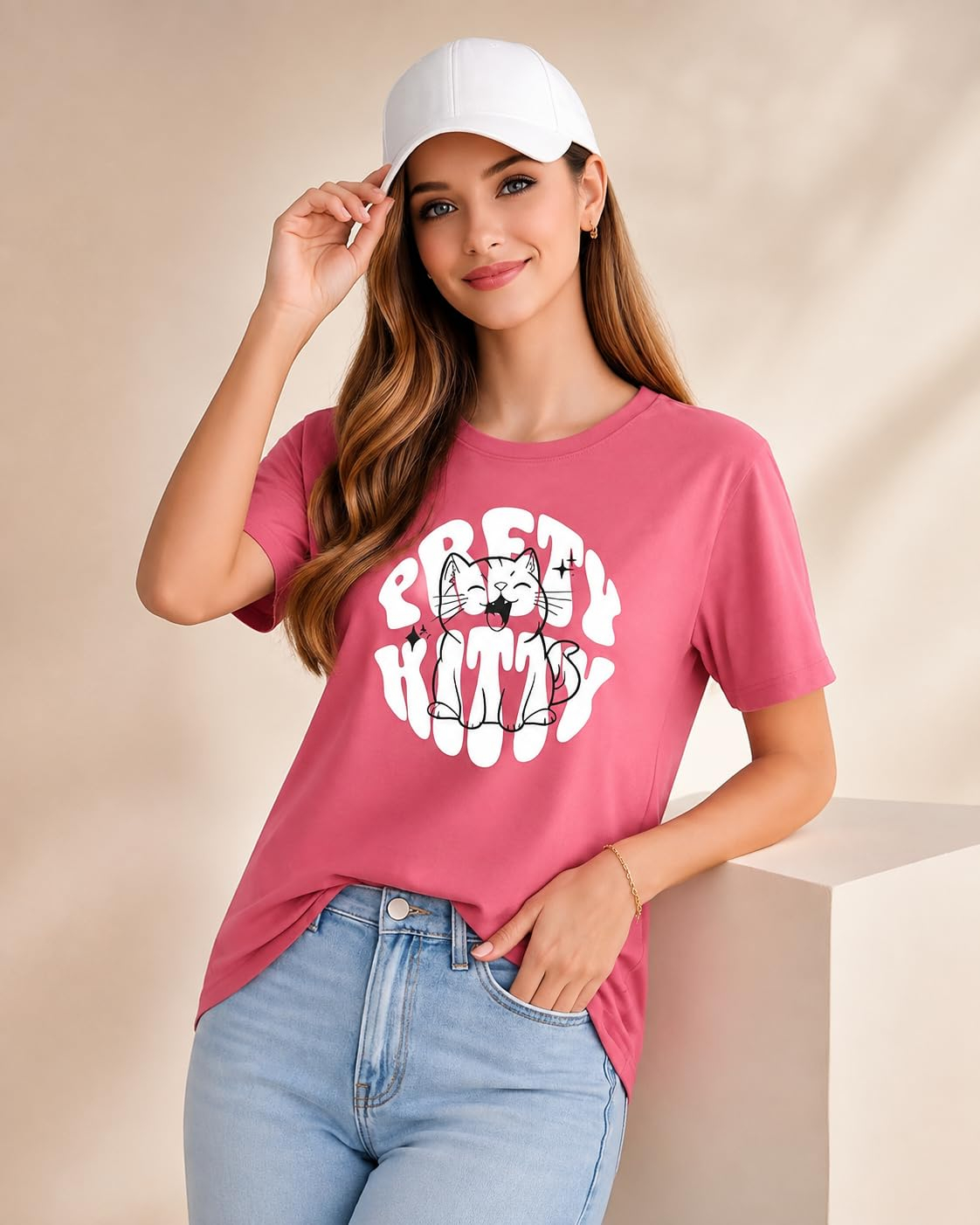 London Hills Women's Loose-Fit Graphic T-Shirt - Image 30