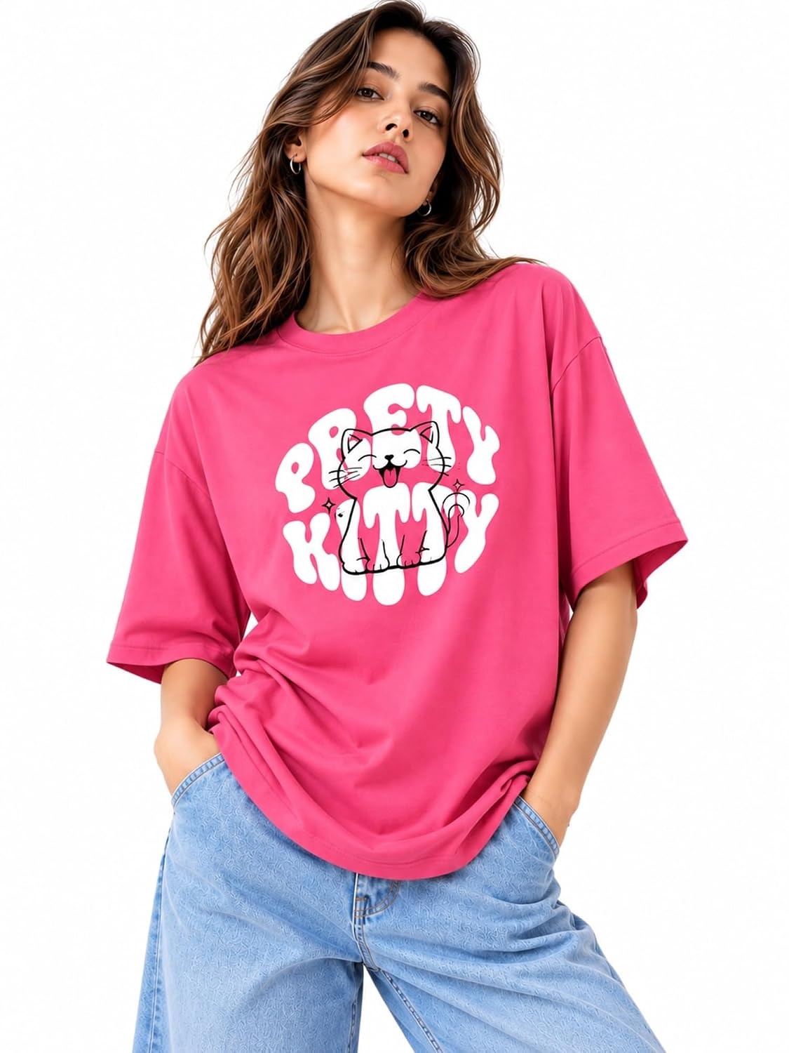 London Hills Women's Loose-Fit Graphic T-Shirt - Image 39