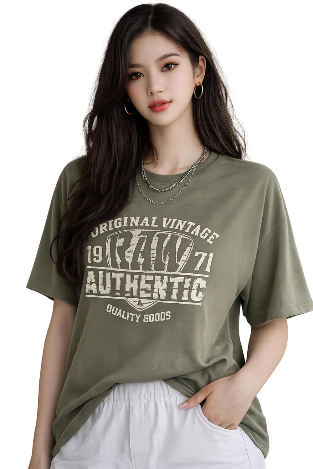 London Hills Women's Loose-Fit Graphic T-Shirt - Image 44