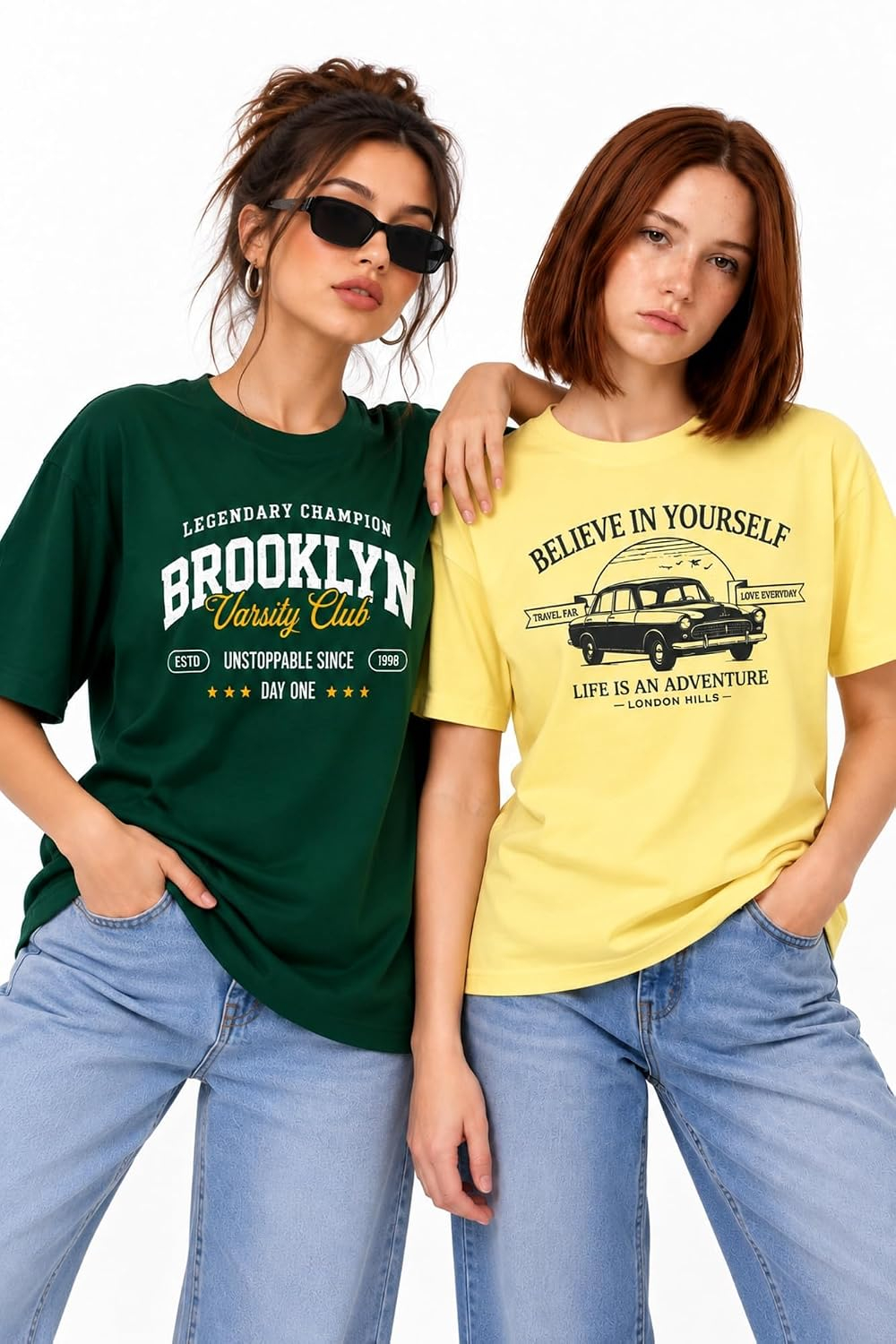 London Hills Women's Loose-Fit Graphic T-Shirt - Image 50