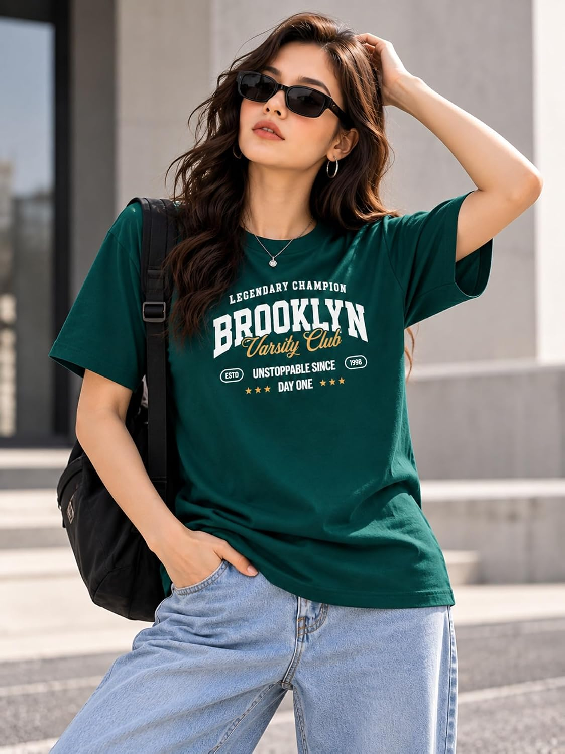 London Hills Women's Loose-Fit Graphic T-Shirt - Image 51