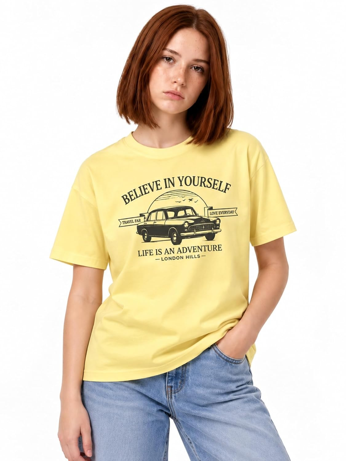 London Hills Women's Loose-Fit Graphic T-Shirt - Image 56