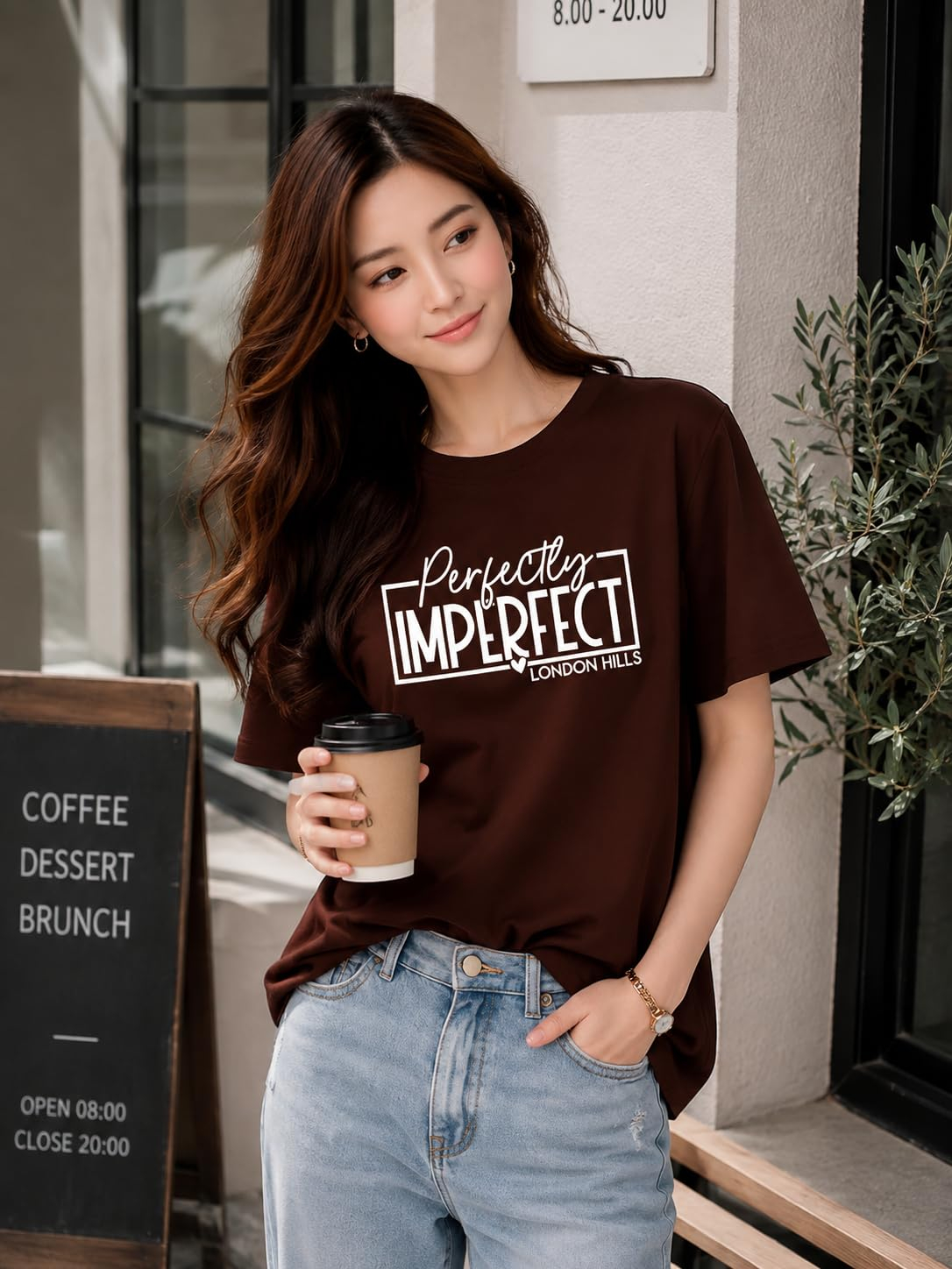 London Hills Women's Loose-Fit Graphic T-Shirt - Image 60