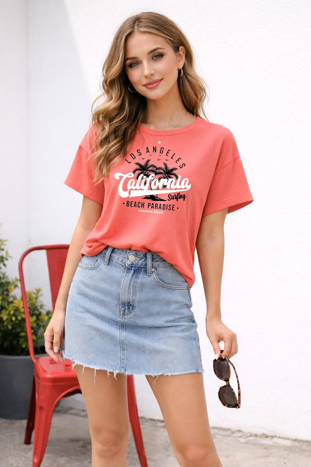 London Hills Women's Loose-Fit Graphic T-Shirt - Image 65