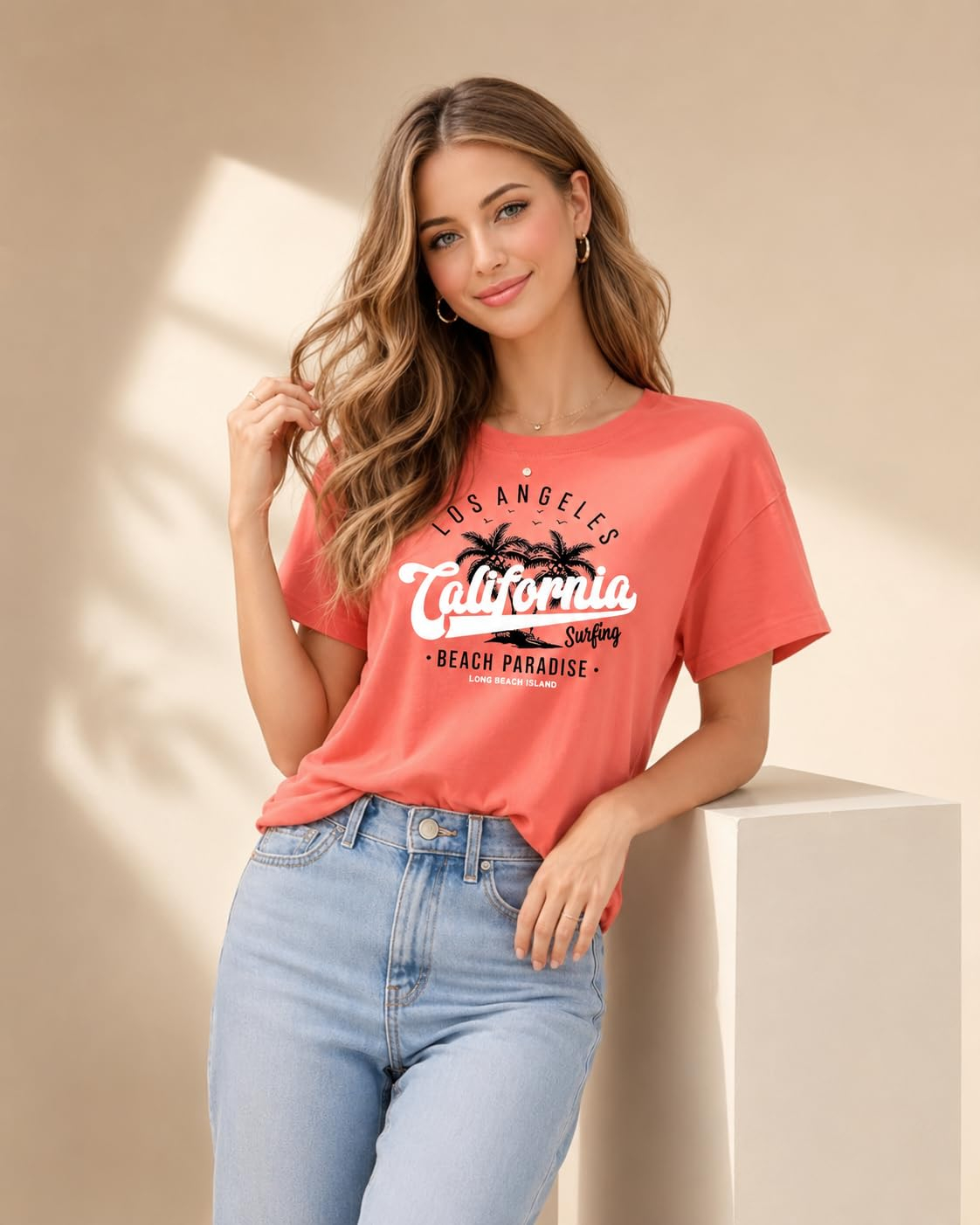 London Hills Women's Loose-Fit Graphic T-Shirt - Image 66
