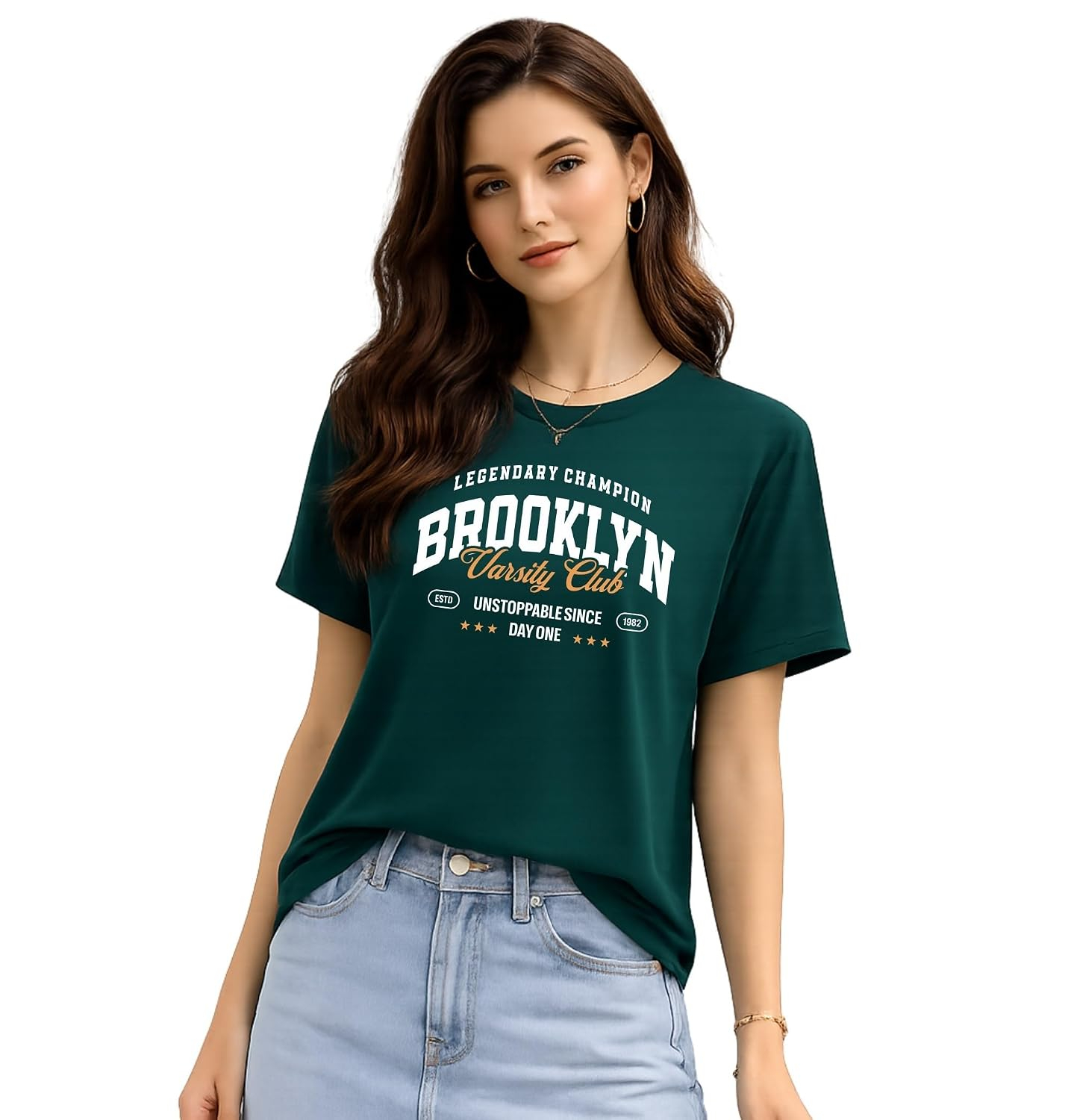 London Hills Women's Loose-Fit Graphic T-Shirt - Image 75