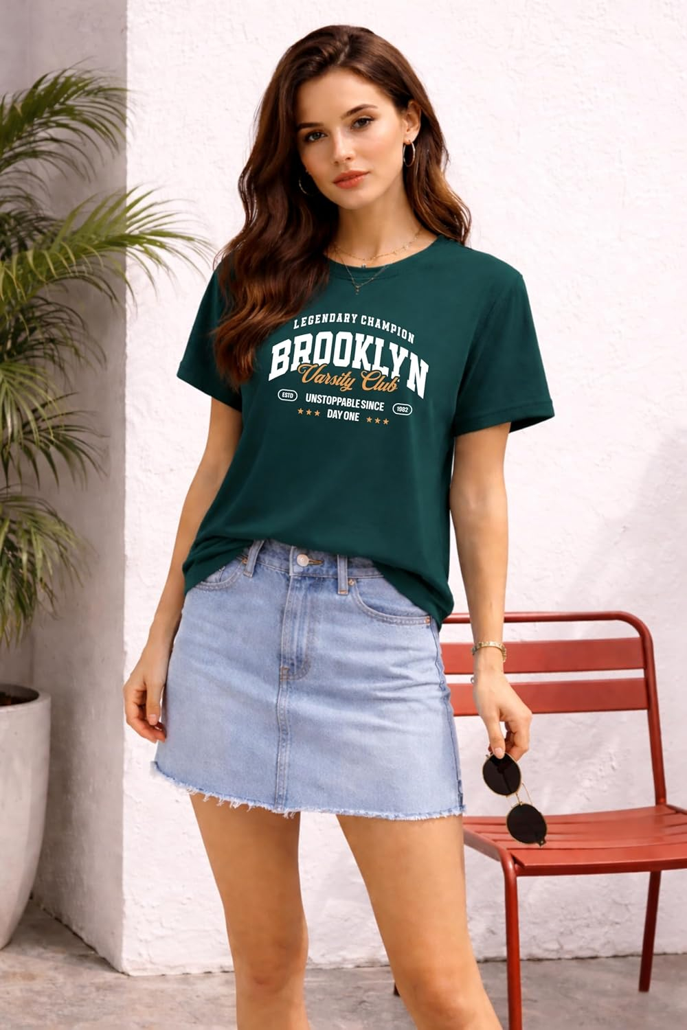 London Hills Women's Loose-Fit Graphic T-Shirt - Image 76