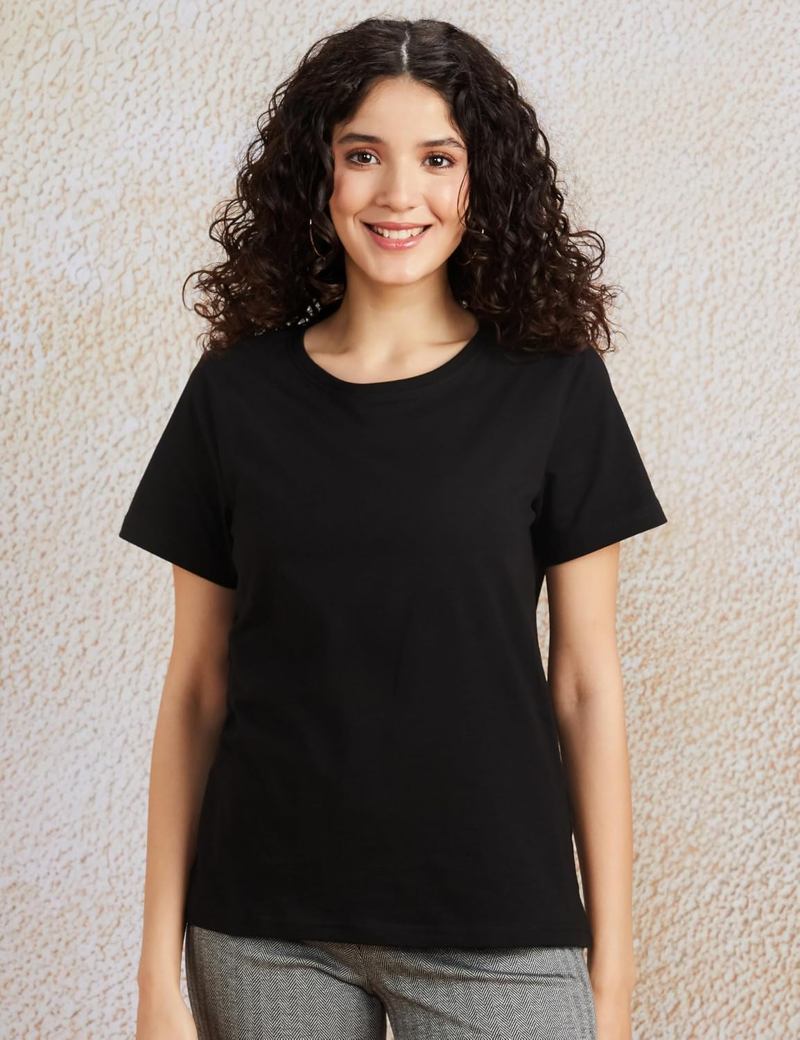 Symbol Women's Sleeveless Cotton Round-Neck T-Shirts - Pack of 3 - Image 2