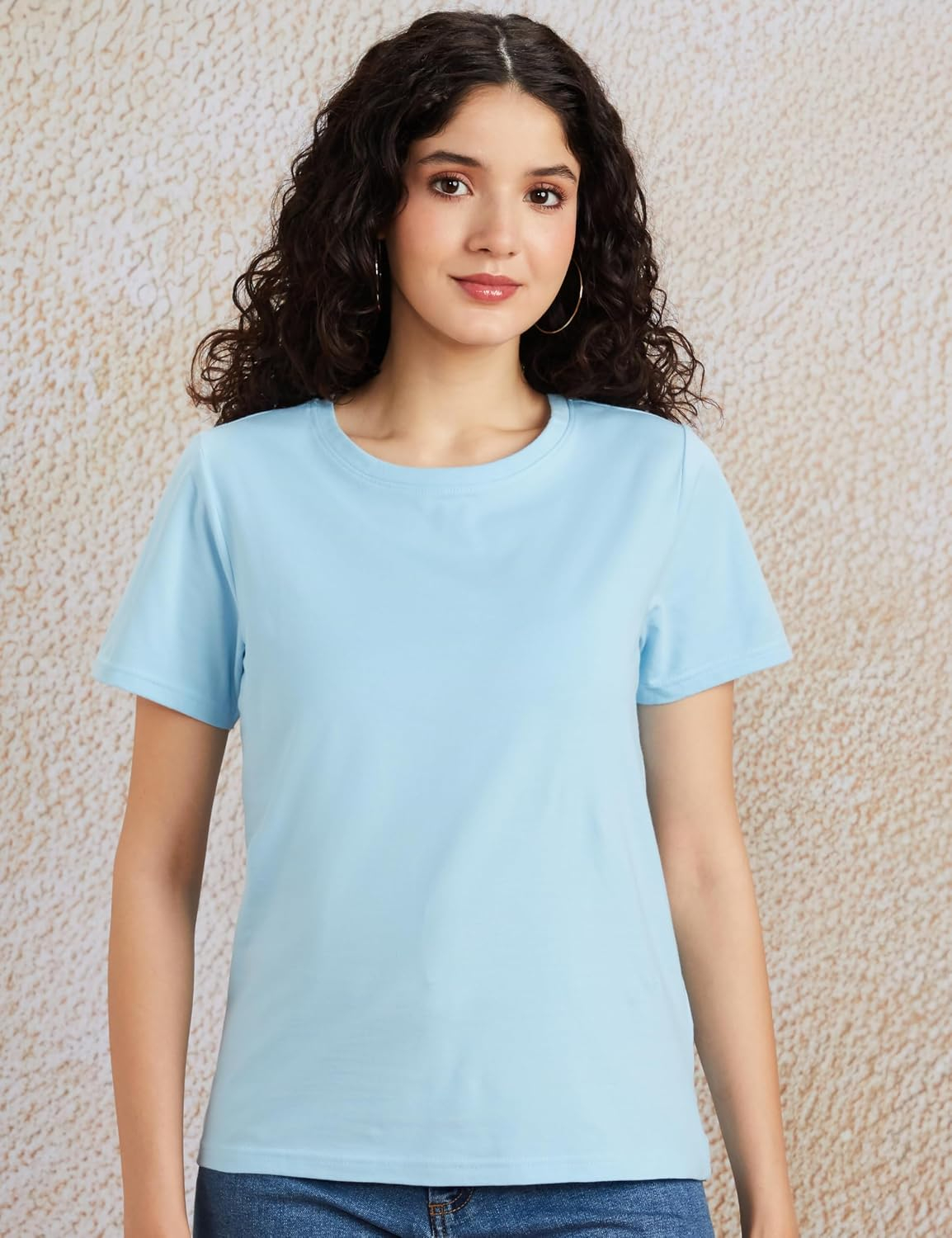 Symbol Women's Sleeveless Cotton Round-Neck T-Shirts - Pack of 3 - Image 24