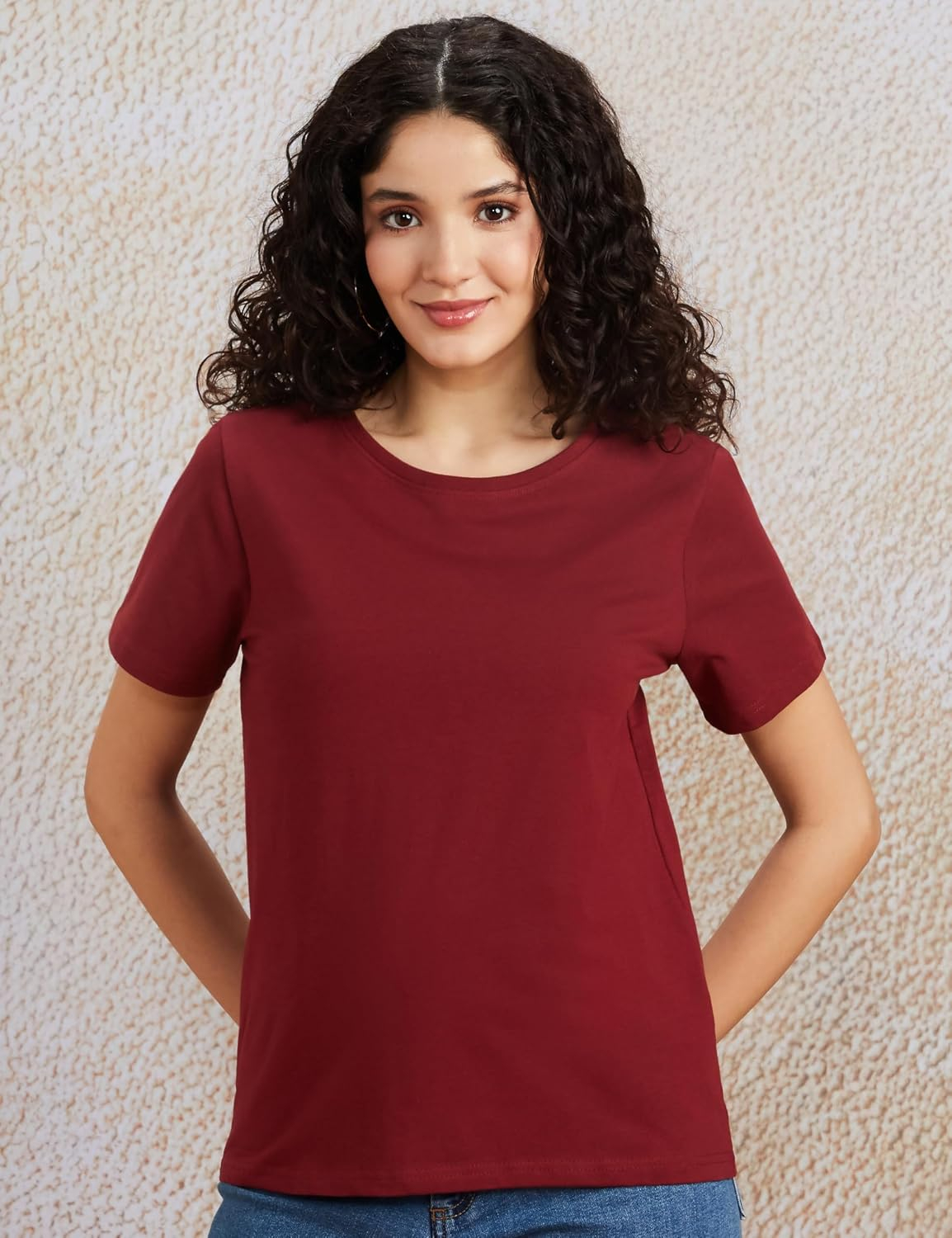 Symbol Women's Sleeveless Cotton Round-Neck T-Shirts - Pack of 3 - Image 37
