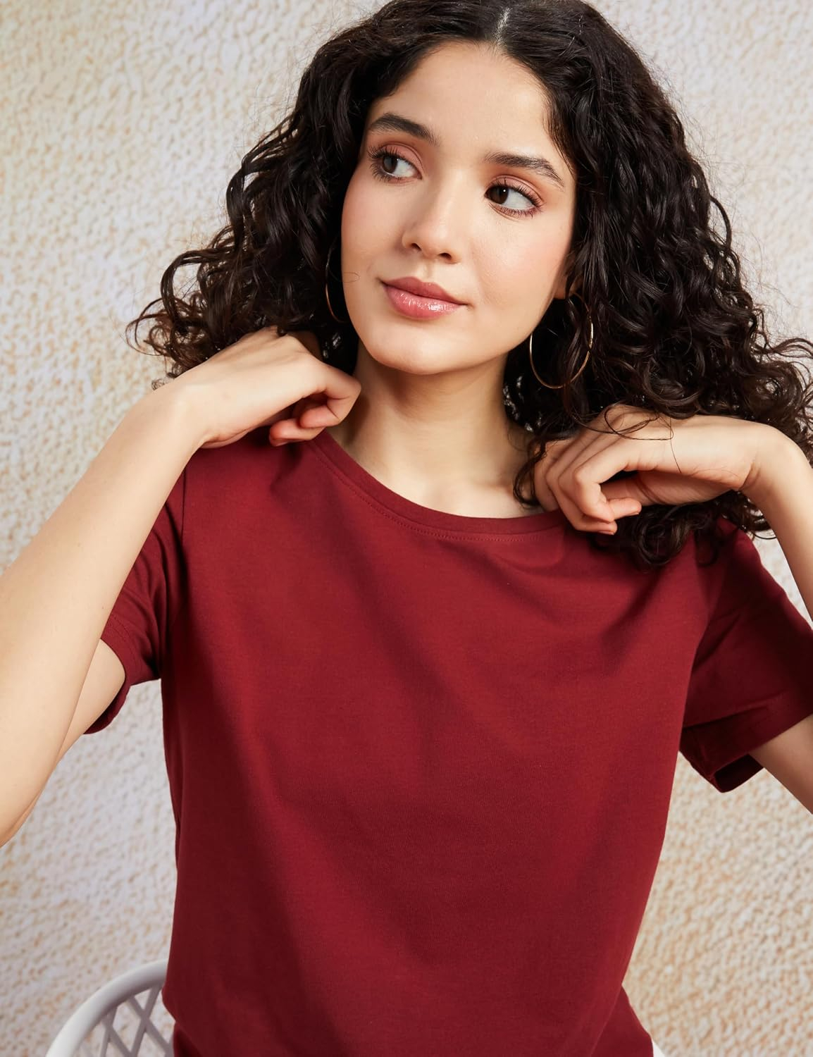 Symbol Women's Sleeveless Cotton Round-Neck T-Shirts - Pack of 3 - Image 40
