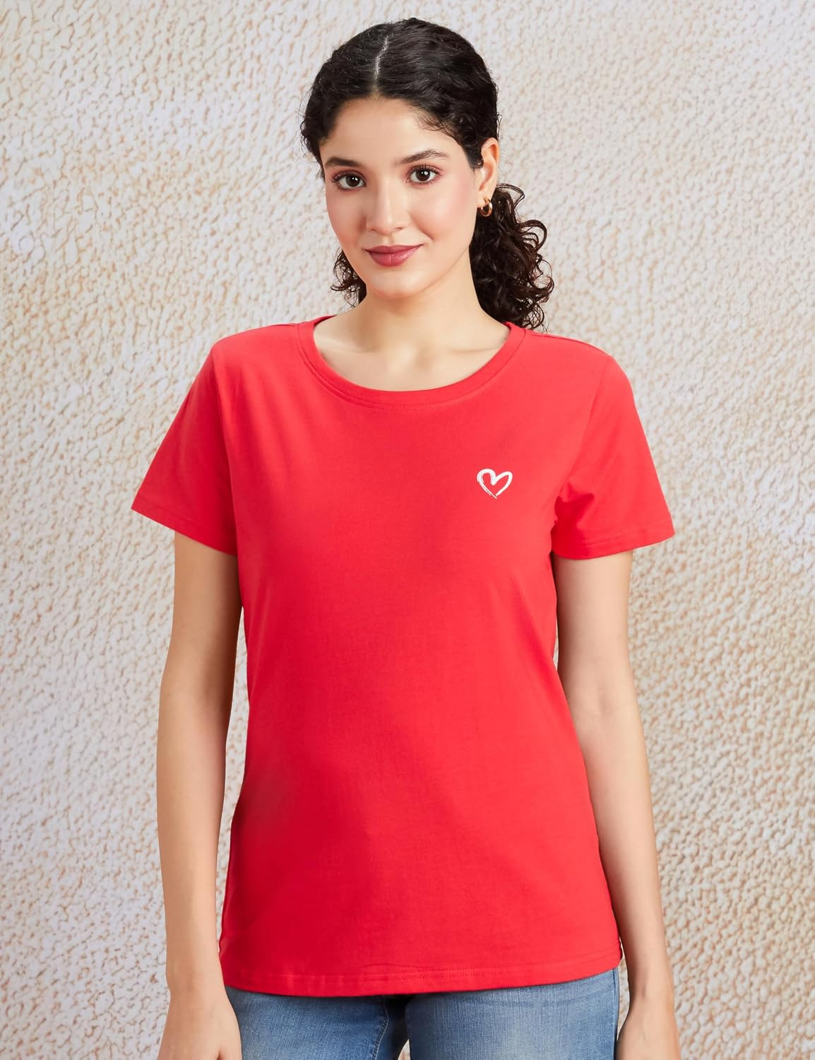 Symbol Women's Sleeveless Cotton Round-Neck T-Shirts - Pack of 3 - Image 44