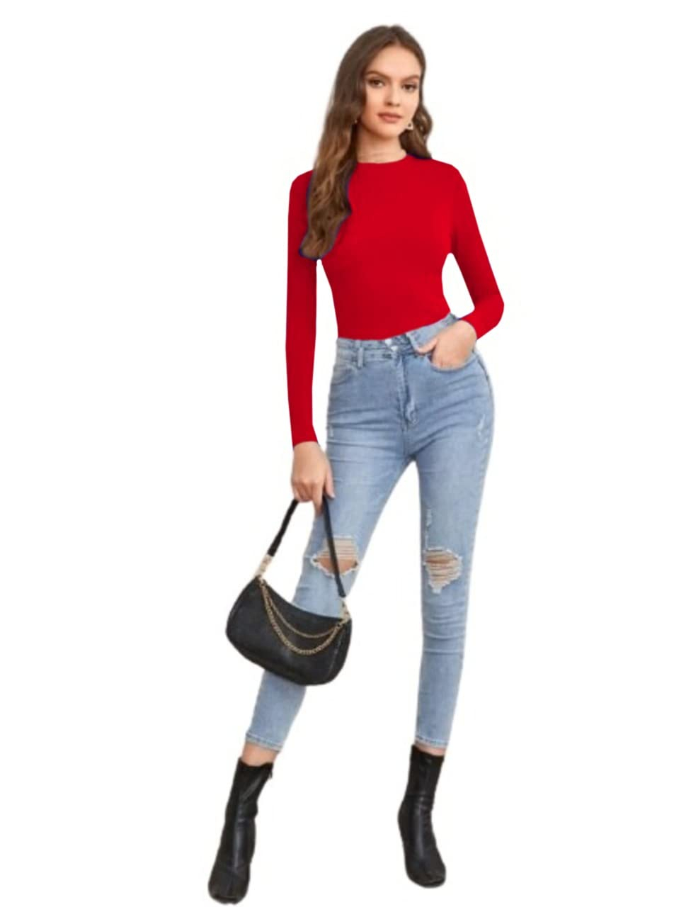 Dream Beauty Fashion Women's Long-Sleeve Round-Neck Top - Image 33