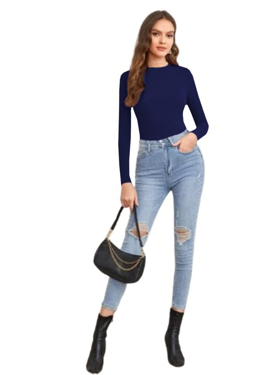Dream Beauty Fashion Women's Long-Sleeve Round-Neck Top - Image 43