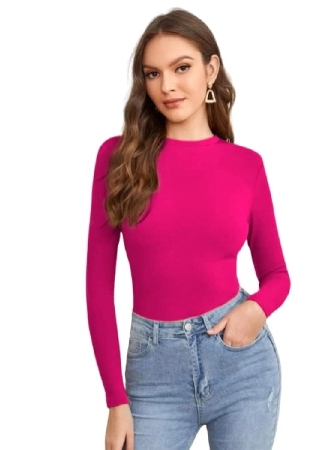 Dream Beauty Fashion Women's Long-Sleeve Round-Neck Top - Image 81
