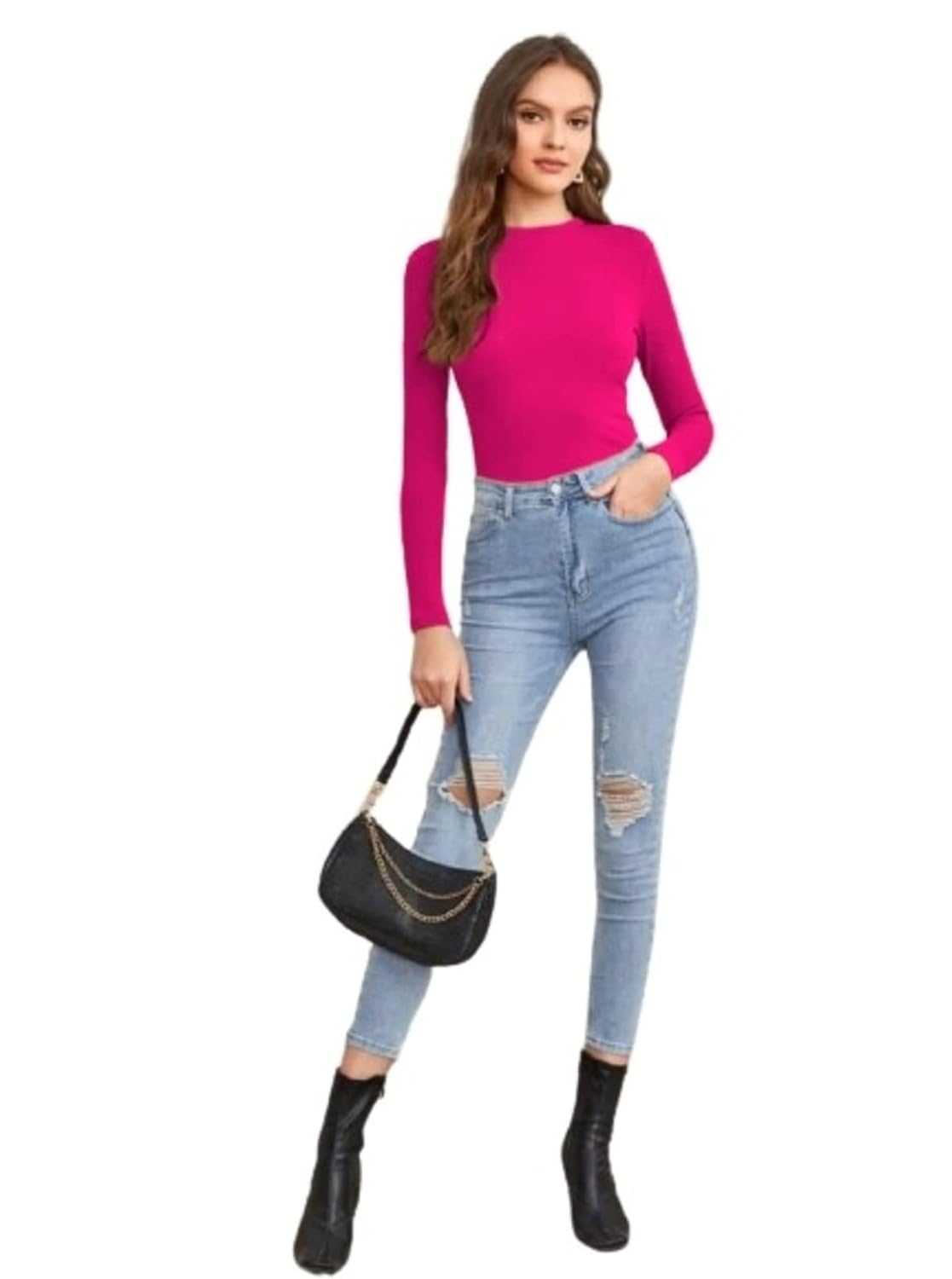 Dream Beauty Fashion Women's Long-Sleeve Round-Neck Top - Image 83