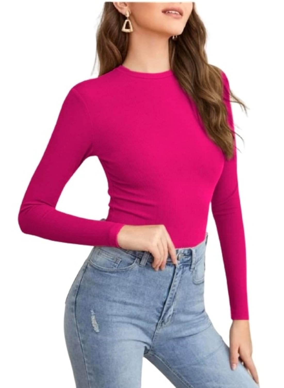 Dream Beauty Fashion Women's Long-Sleeve Round-Neck Top - Image 84