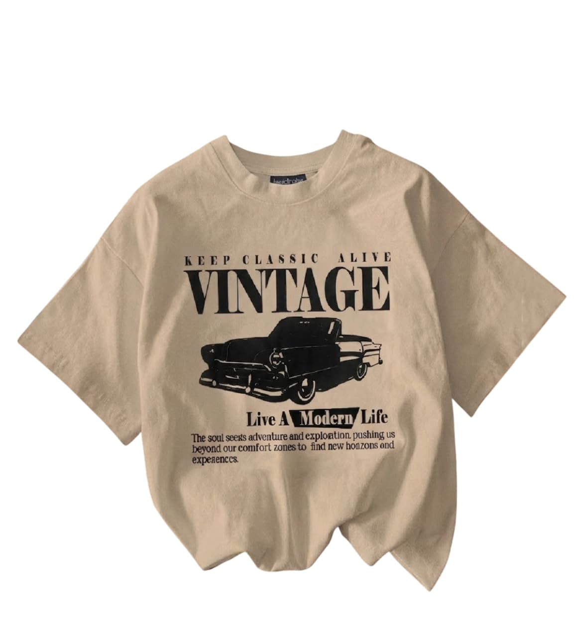 Jawdrobe Women's Vintage-Print Oversized T-Shirt - Image 6