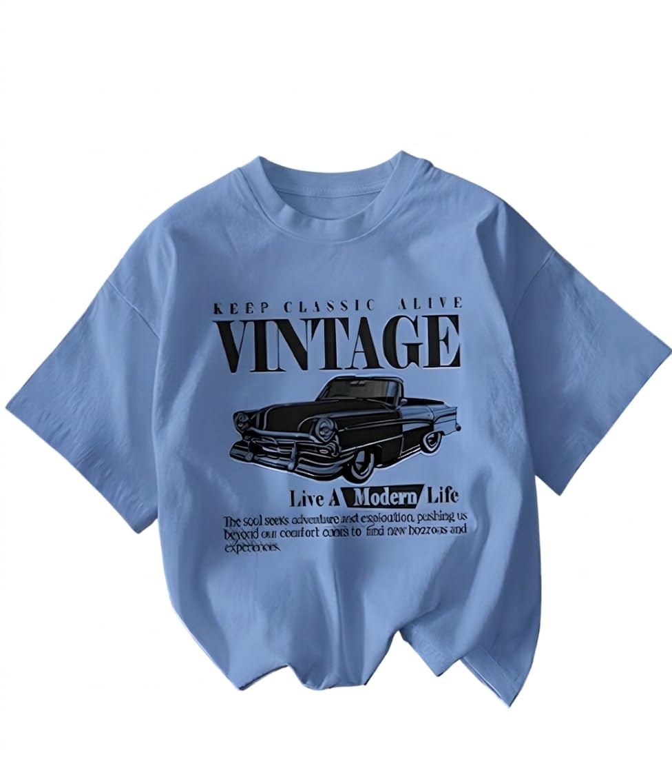 Jawdrobe Women's Vintage-Print Oversized T-Shirt - Image 10