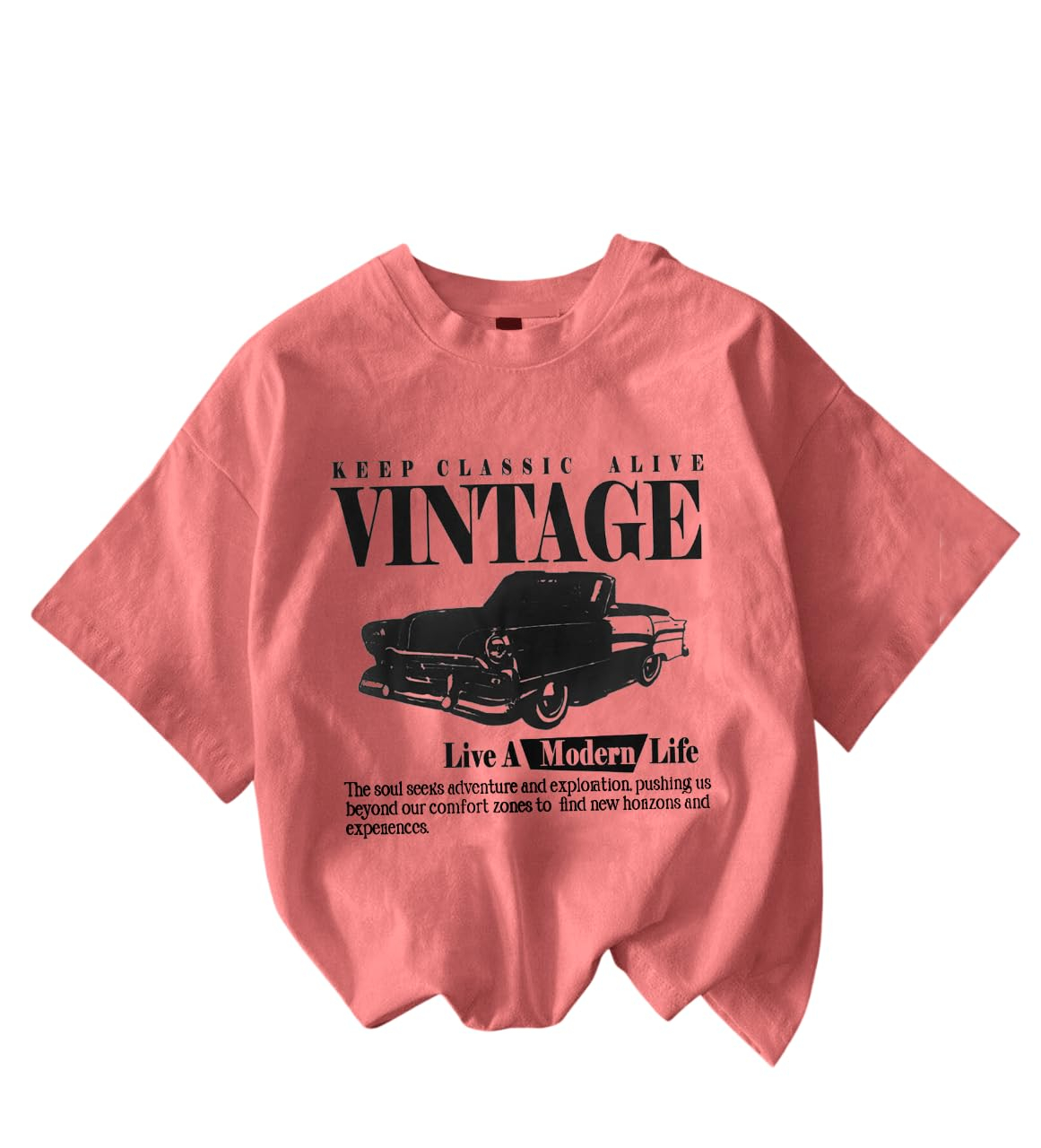 Jawdrobe Women's Vintage-Print Oversized T-Shirt - Image 14
