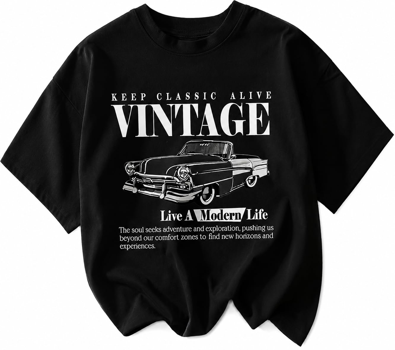 Jawdrobe Women's Vintage-Print Oversized T-Shirt - Image 18