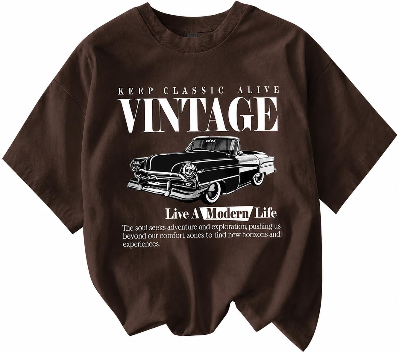 Jawdrobe Women's Vintage-Print Oversized T-Shirt - Image 30