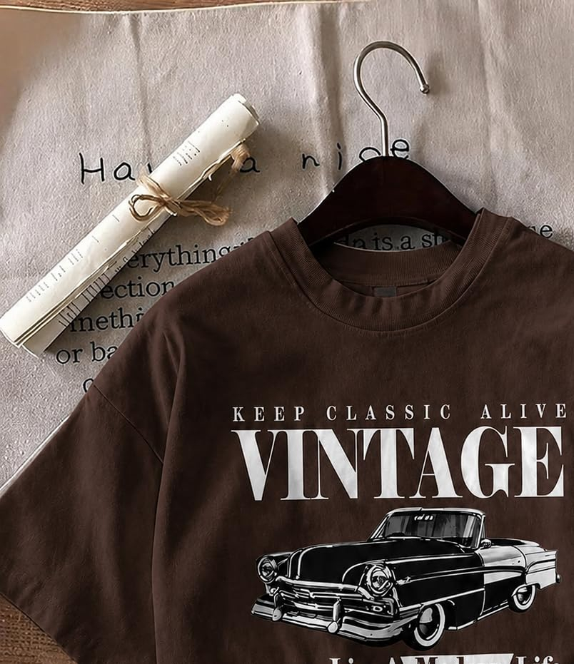 Jawdrobe Women's Vintage-Print Oversized T-Shirt - Image 33