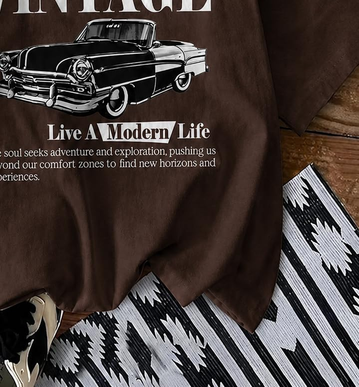 Jawdrobe Women's Vintage-Print Oversized T-Shirt - Image 34